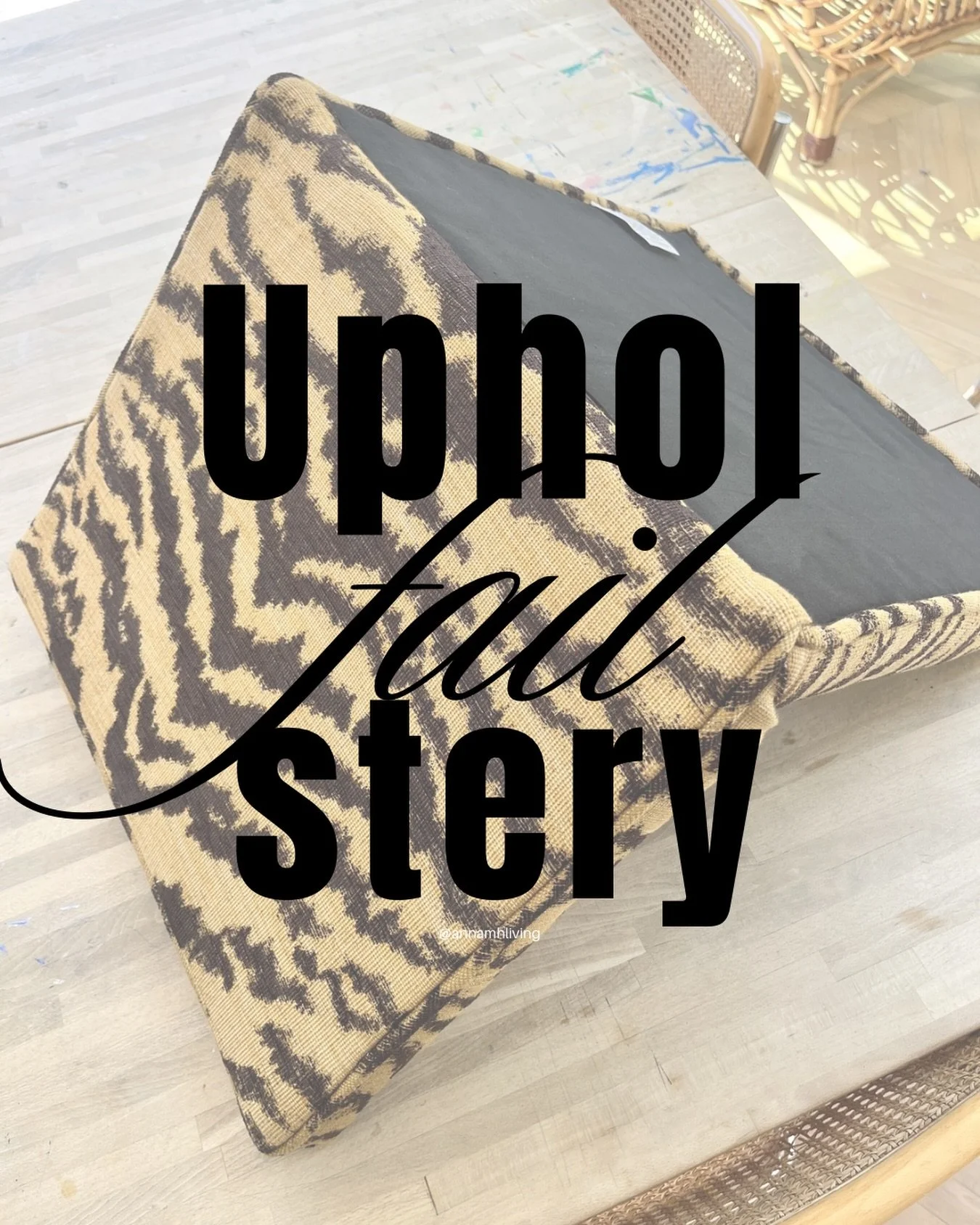 Reality of upholstery - sometimes you make a major mistake so you need to take it all apart to fix it 🫣
I was so proud of using some new materials, for me, in upholstering this chair, only to realise that once I had closed it all up that I forgot I 