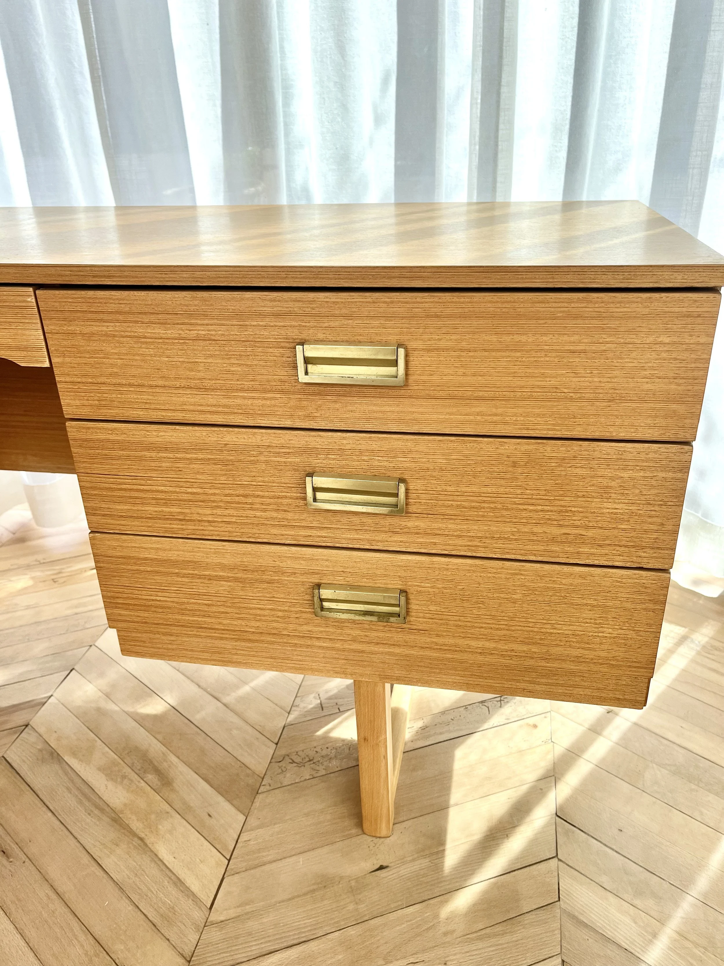 vintage 1960s dressing table desk with seven drawers 7.jpeg