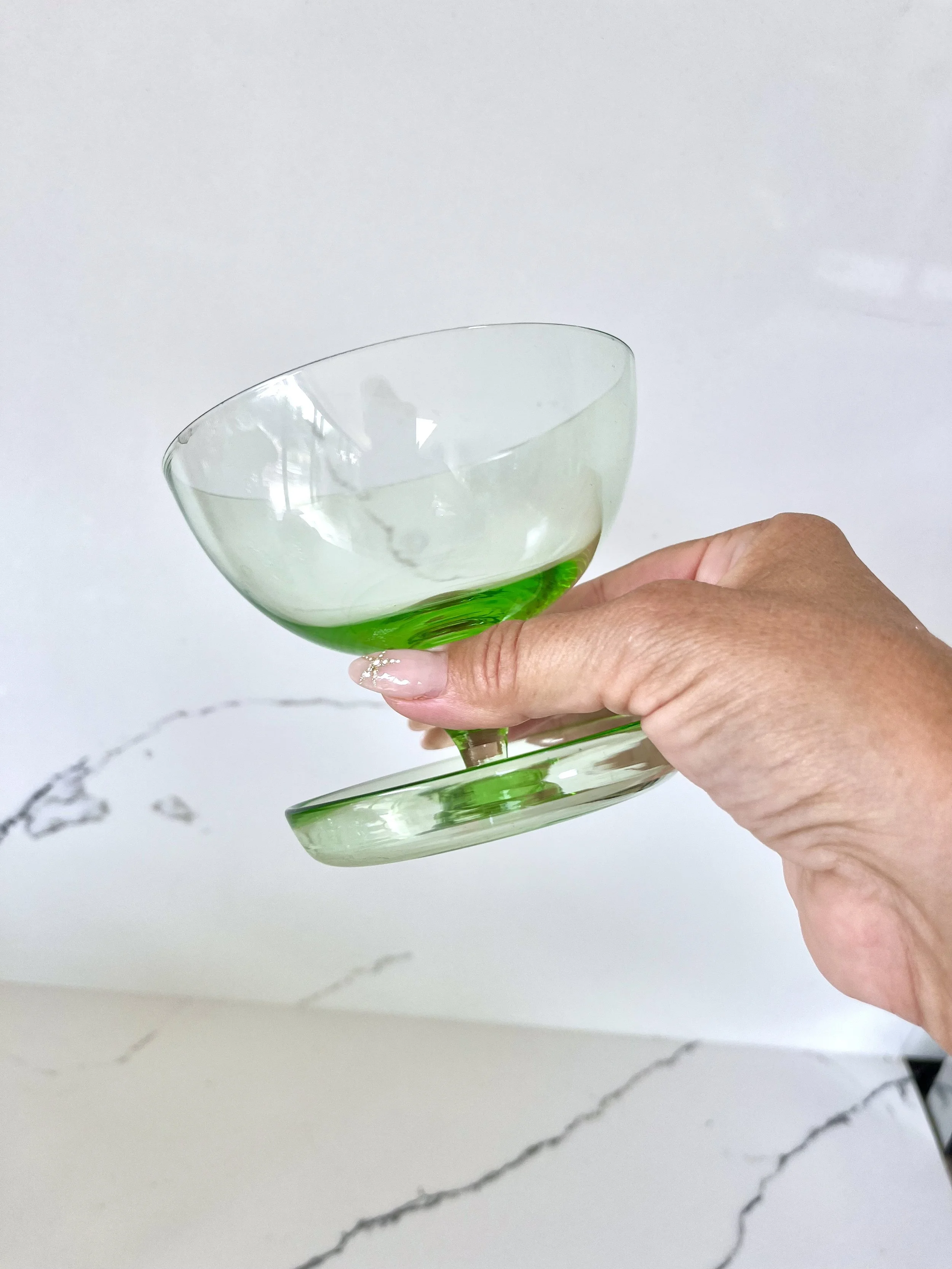 Green glass dessert dish 1.jpeg