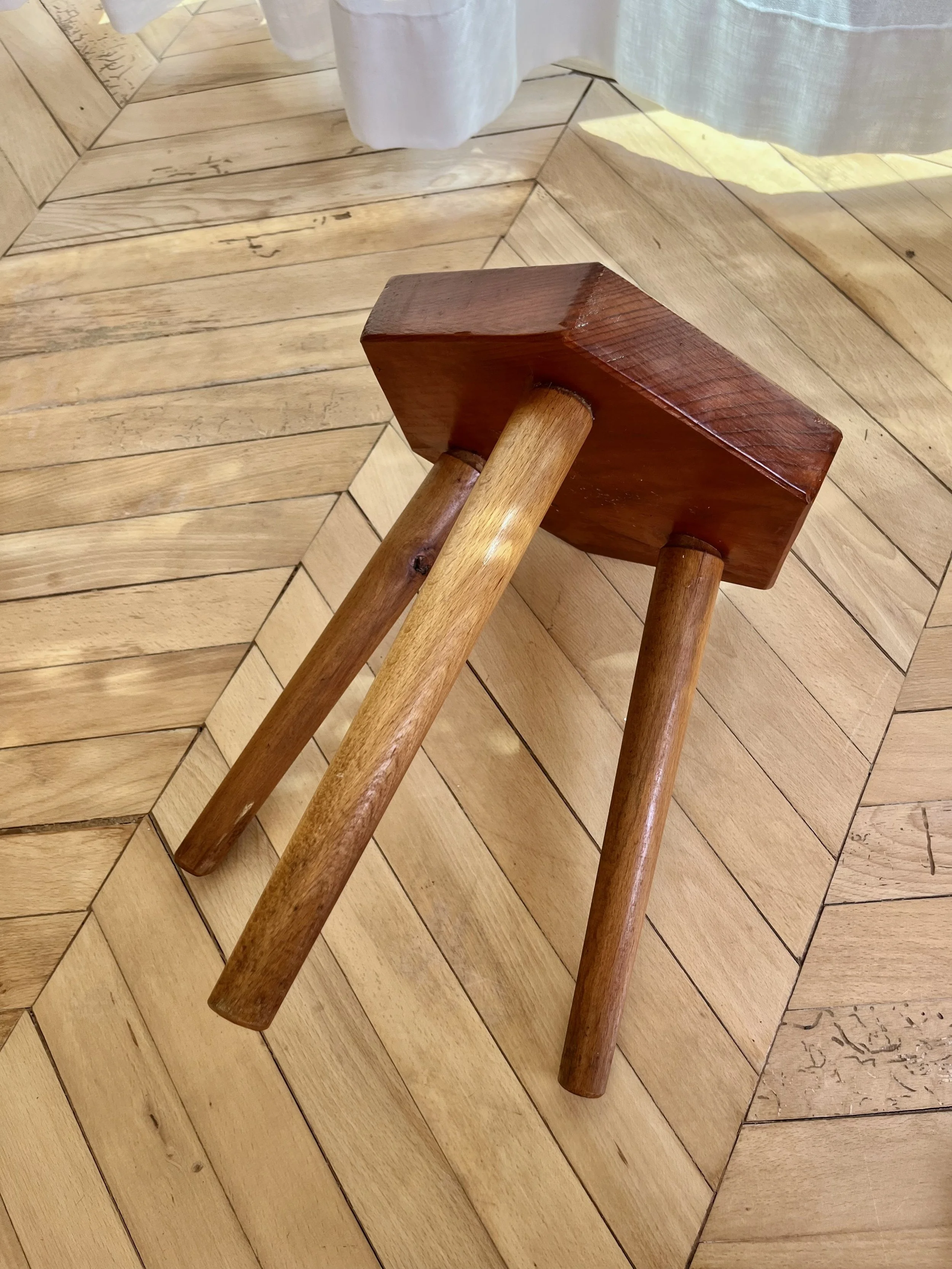 Hand painted hexagonal stool 6.jpeg