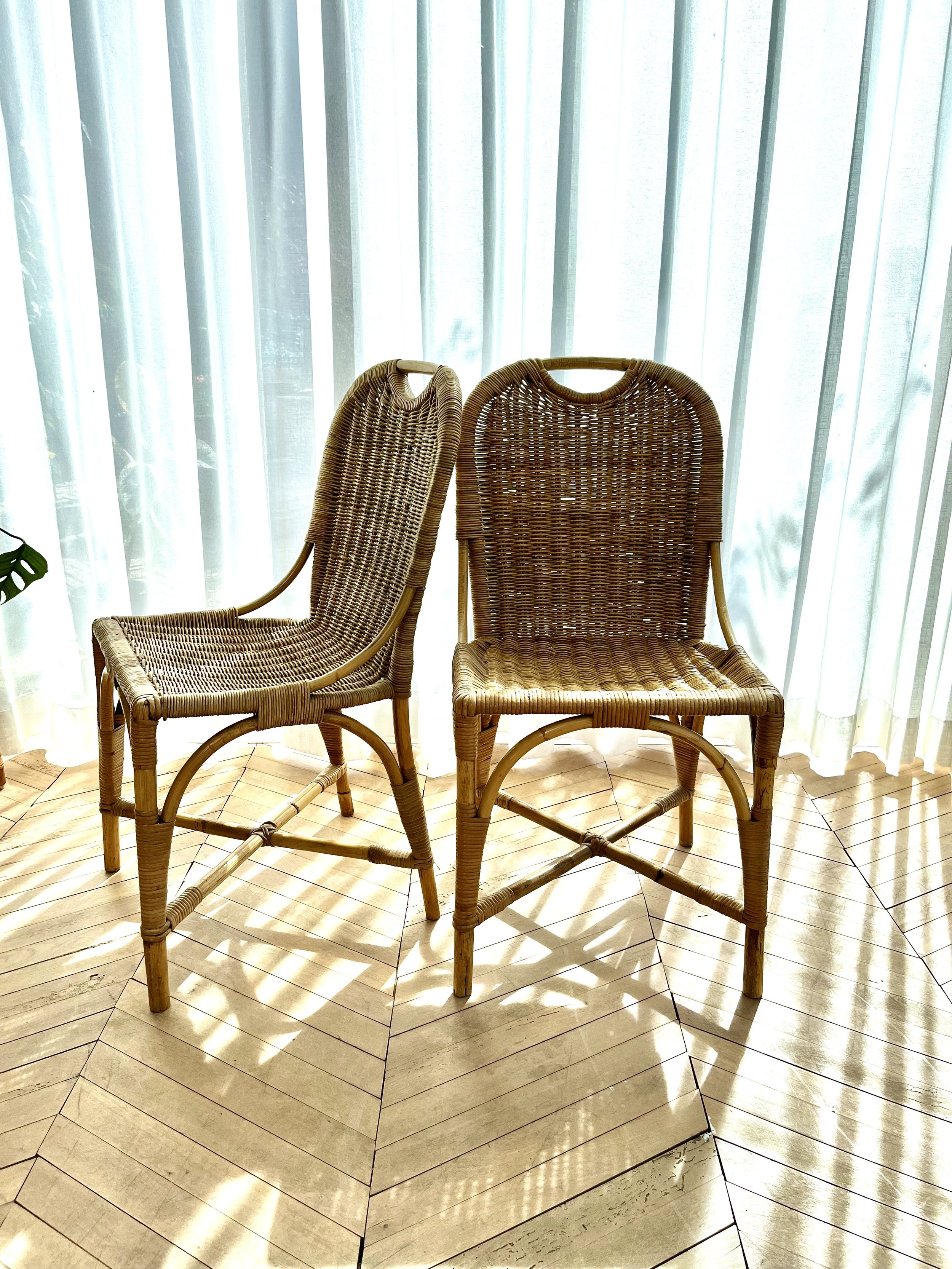 Pair of vintage woven rattan chairs 1.jpeg