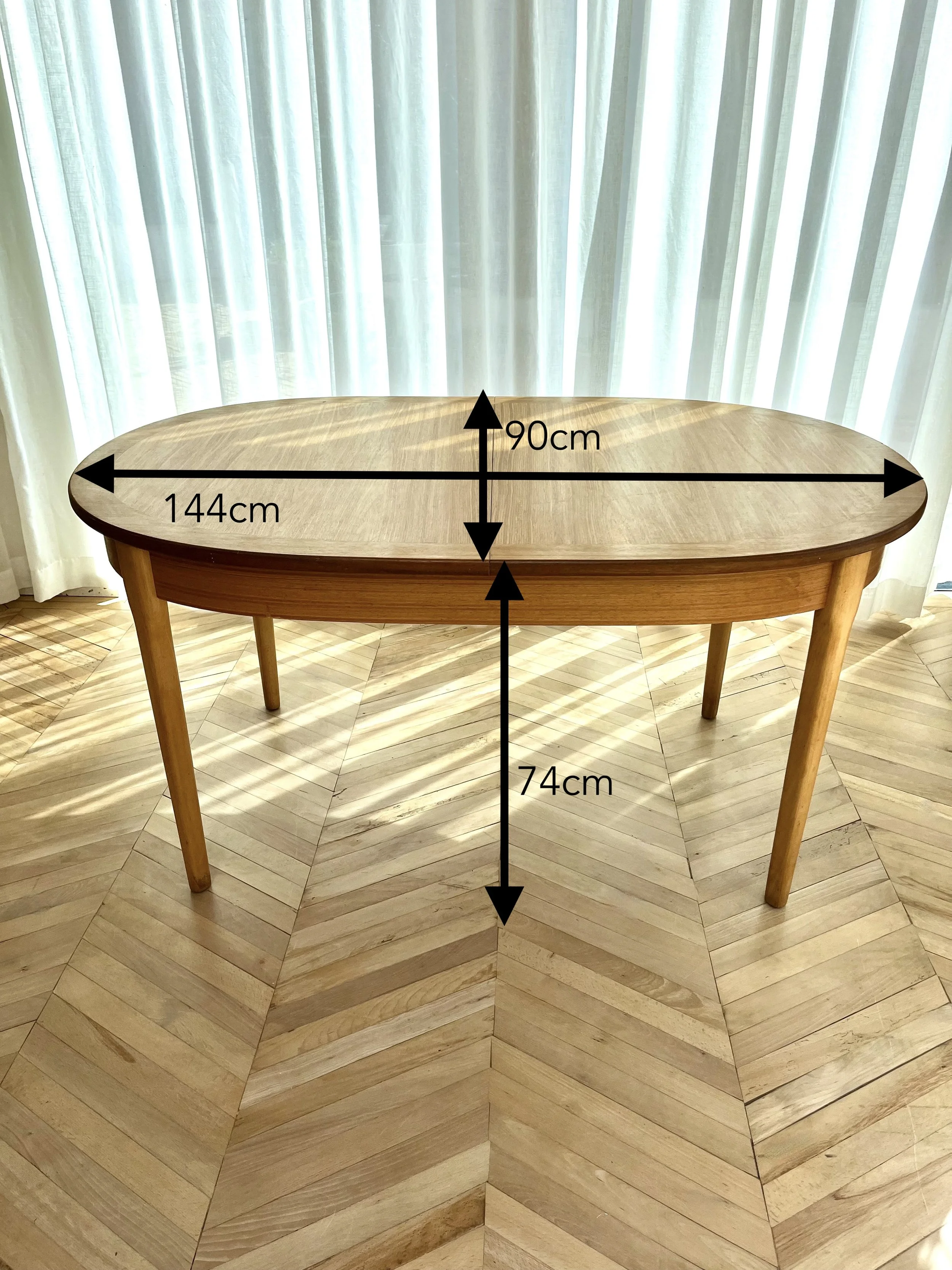 Mid century oval extending table - measurements.jpeg