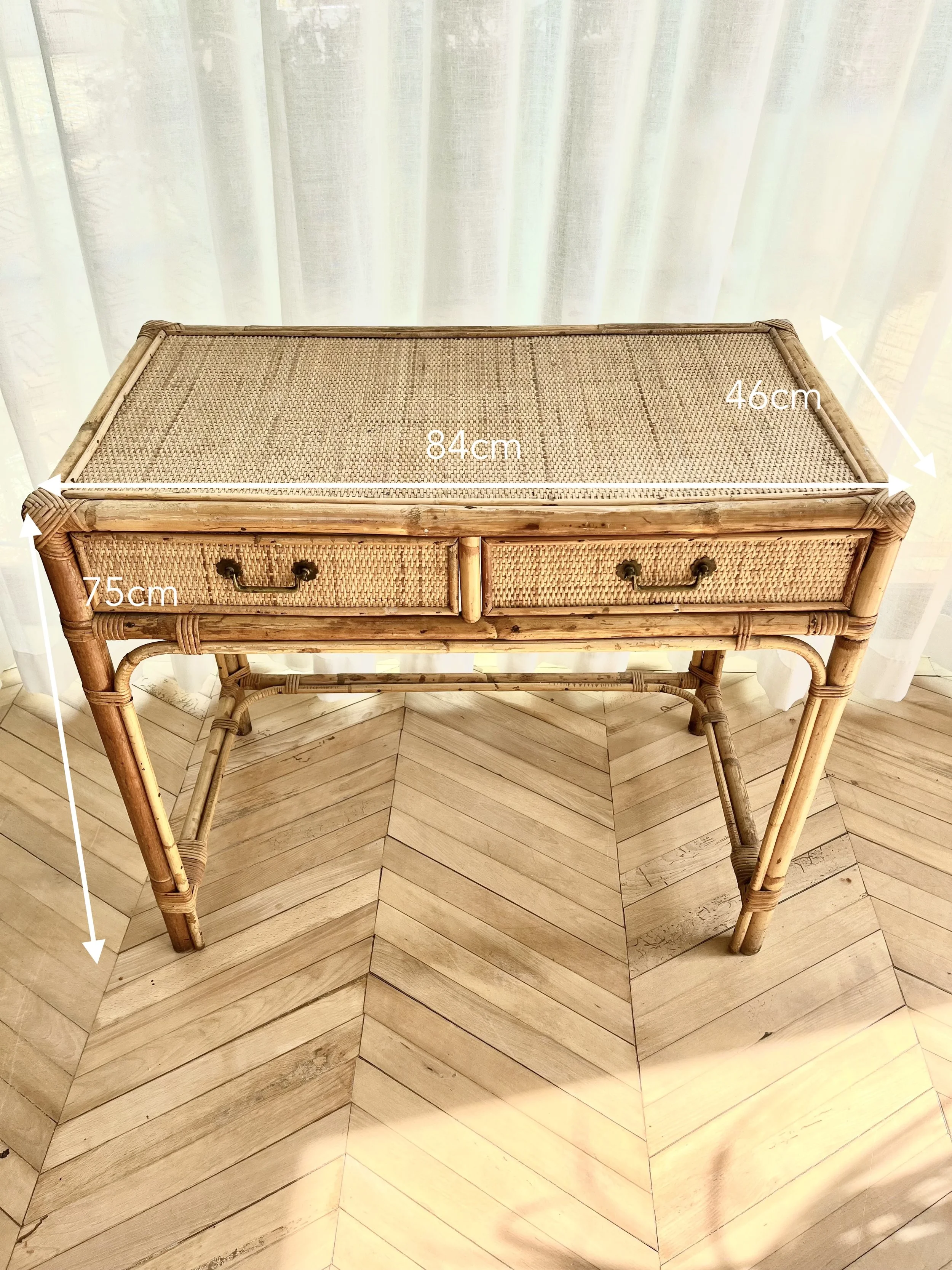 Vintage woven cane dressing table.jpeg