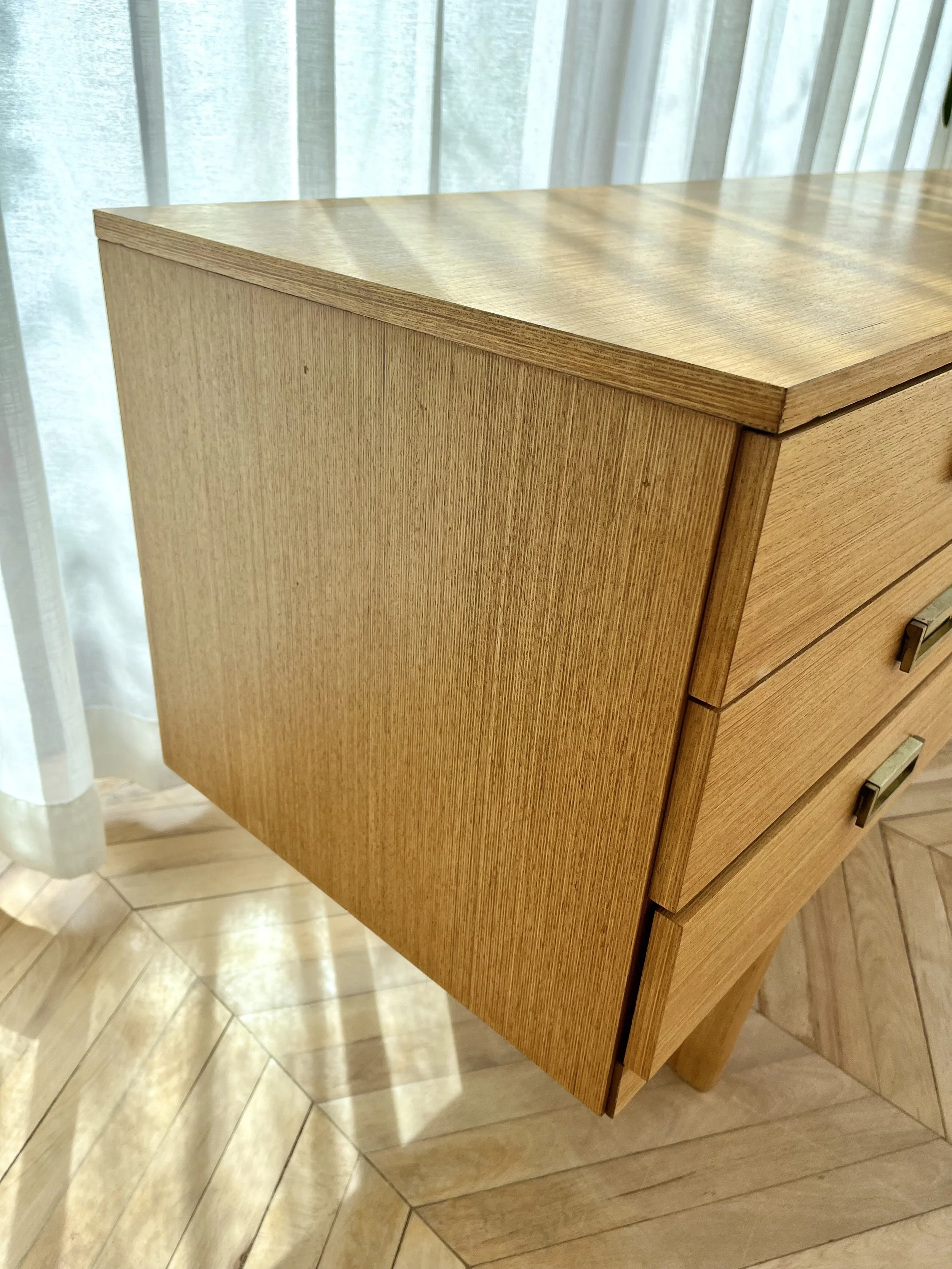 vintage 1960s dressing table desk with seven drawers 2.jpeg