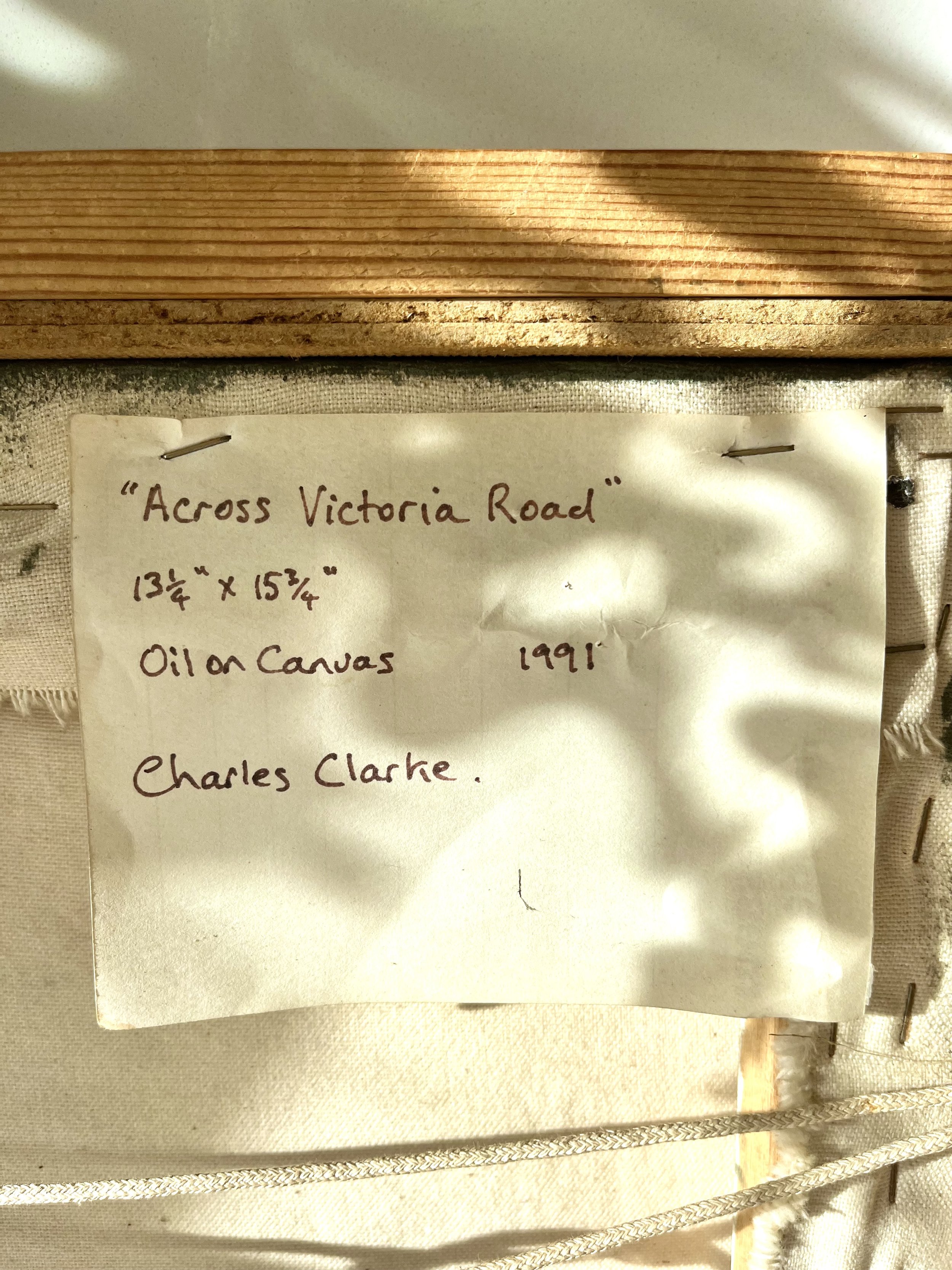 Oil on canvas victoria road painting label.jpeg