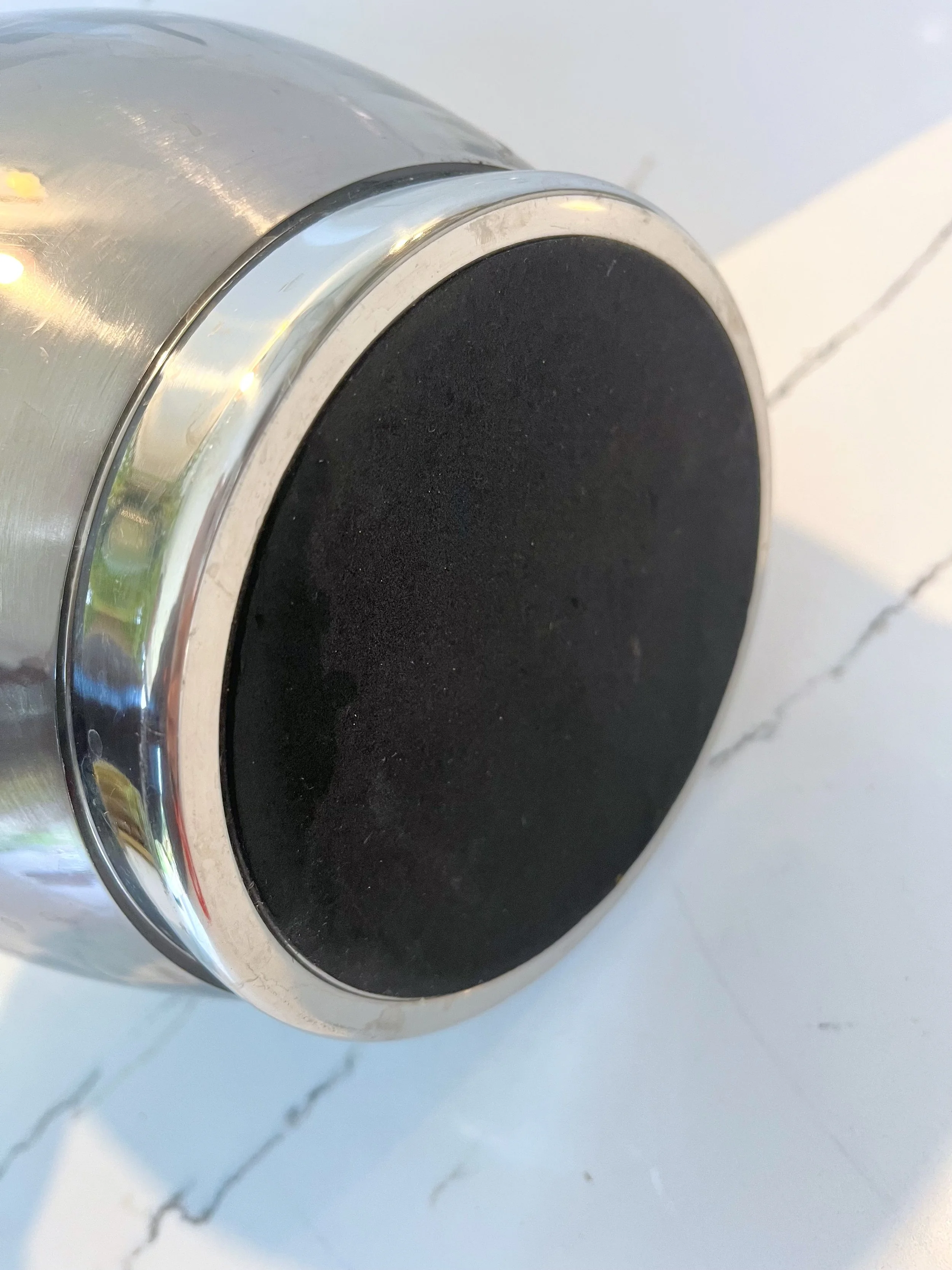 Mid century silver ice bucket with lid 6.jpeg