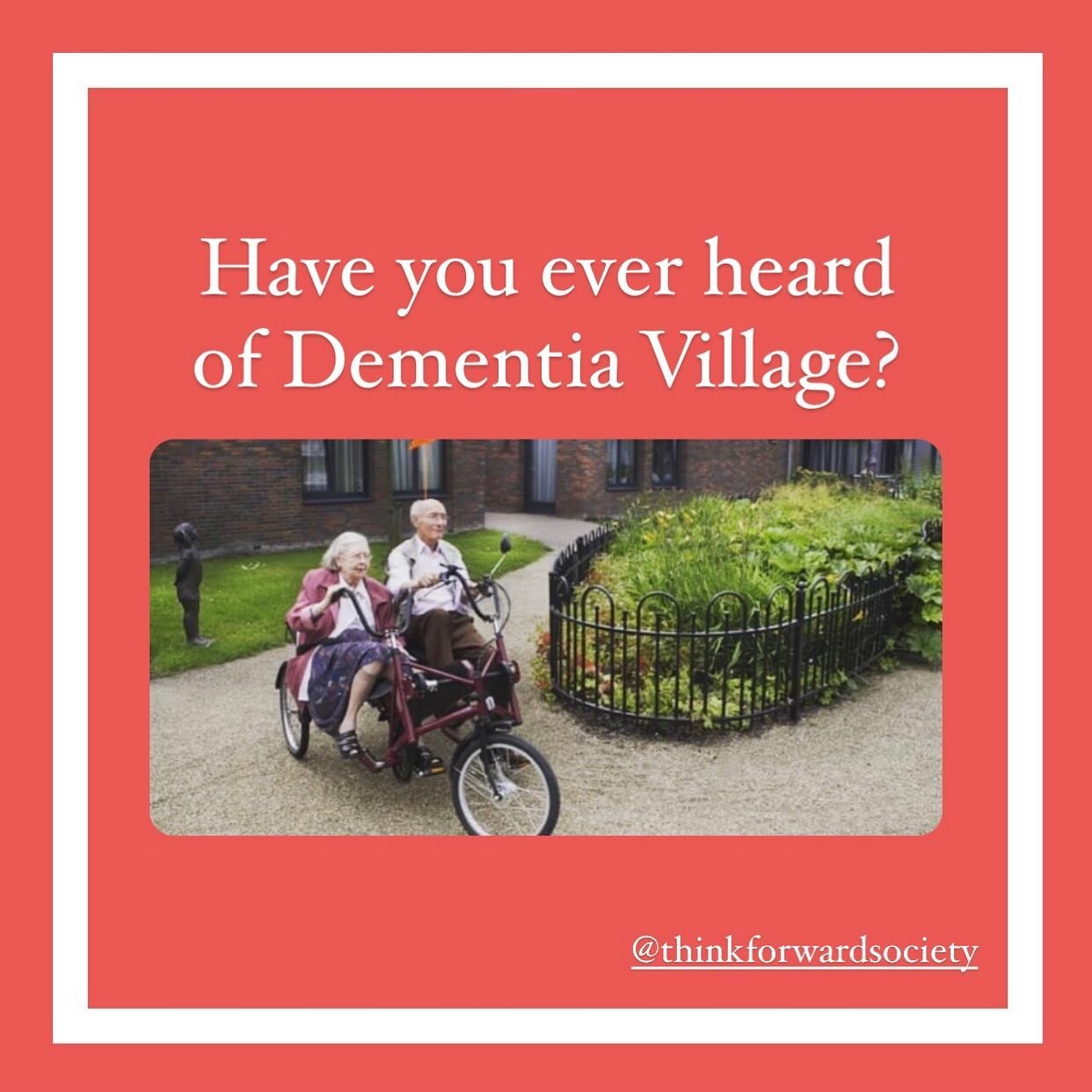 Hogeway, a gated village in Weesp, Netherlands, was designed to recreate life in the &ldquo;real world&rdquo; for elderly people with neurodegenerative dementias.

With shops, restaurants, movies theaters, the 24-hour care facility aims to make the e