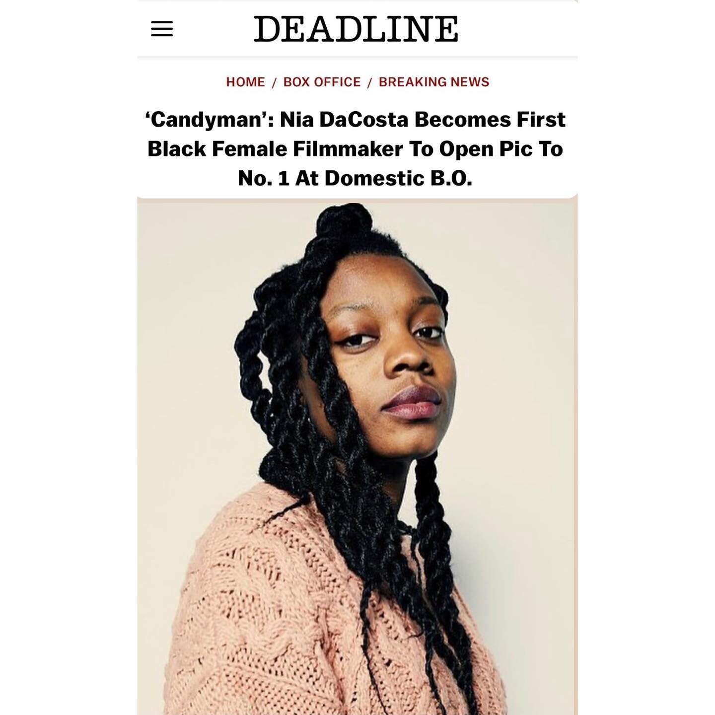 Congratulations Nia! 

When we diversify the teams behind the scenes we all win 🏆 

#niadacosta #blackfemaledirectors #newhollywood #diversityandinclusion #diversityequityinclusion #thinkforwardsociety