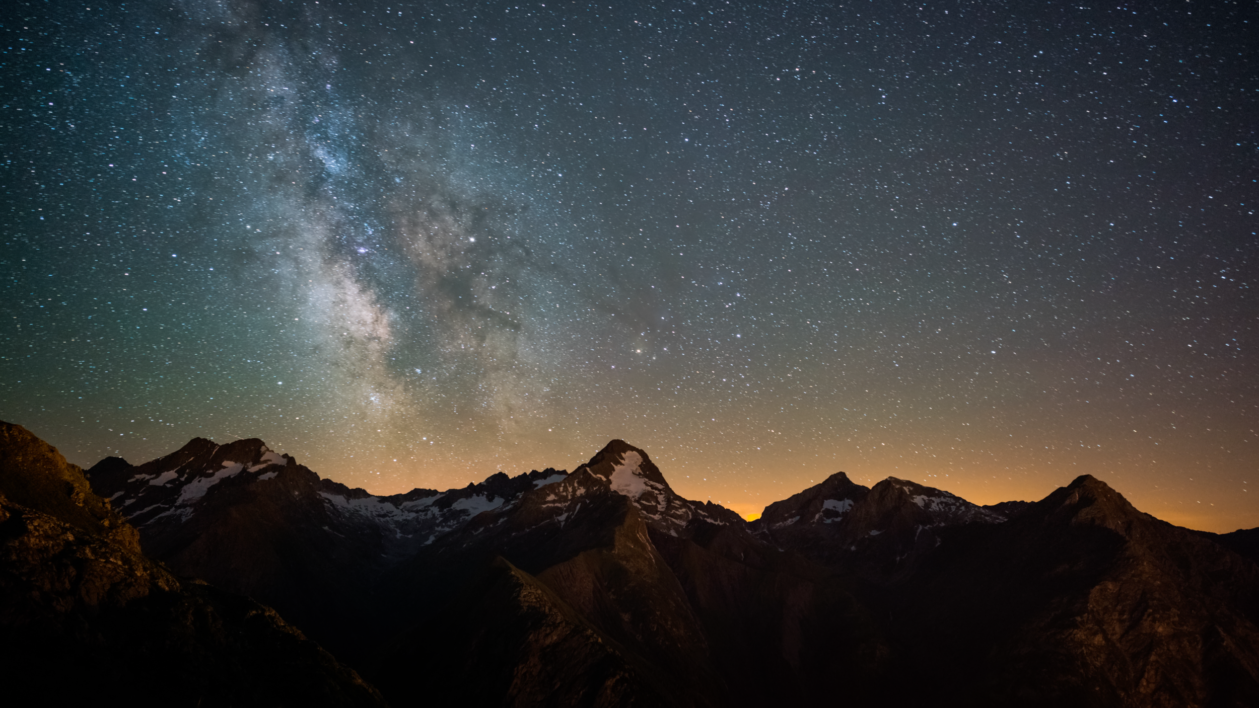 The Milky Way at Les Deux Alpes, France