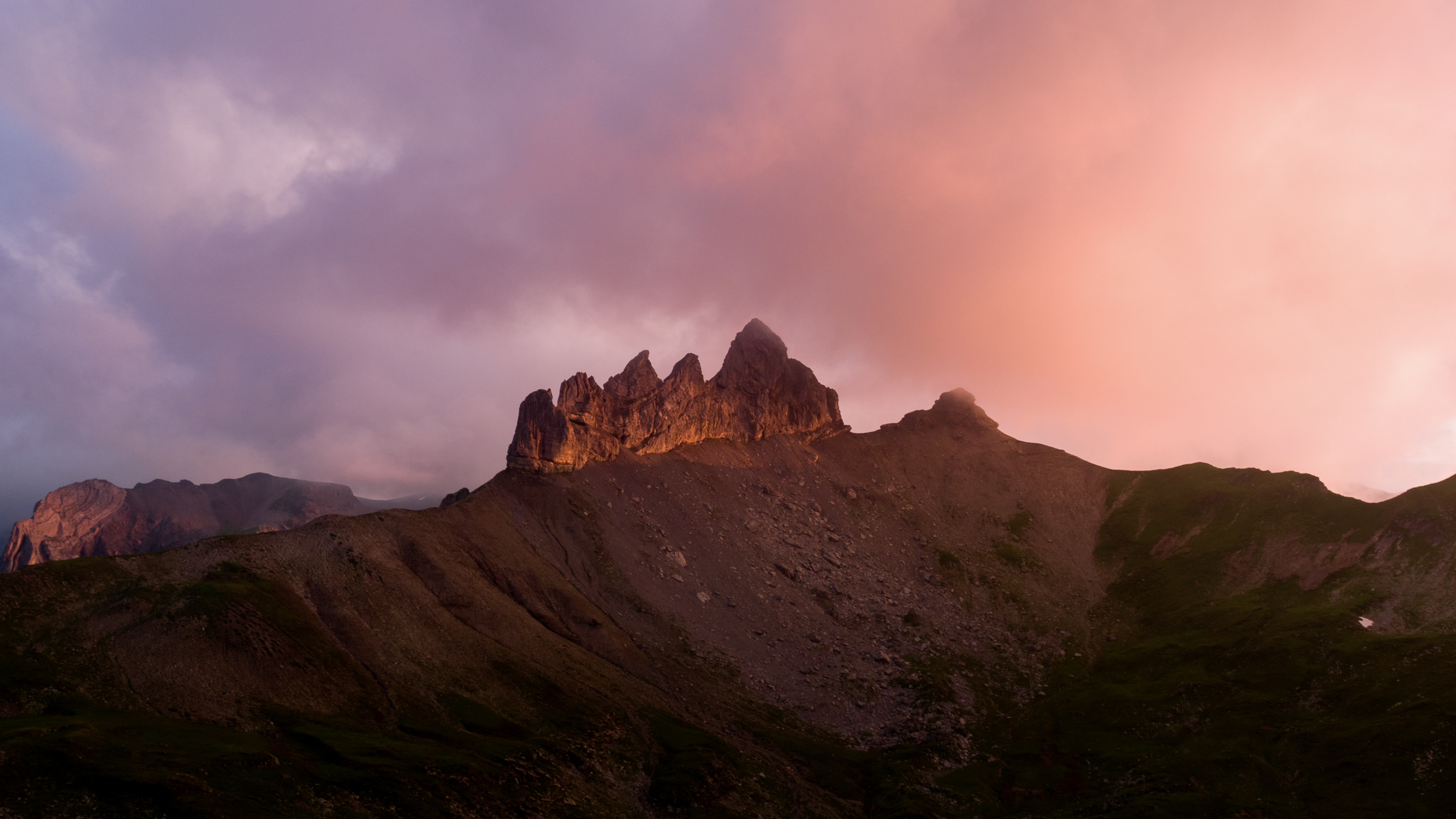 Peaks at Lauterbrunen, Switzerland