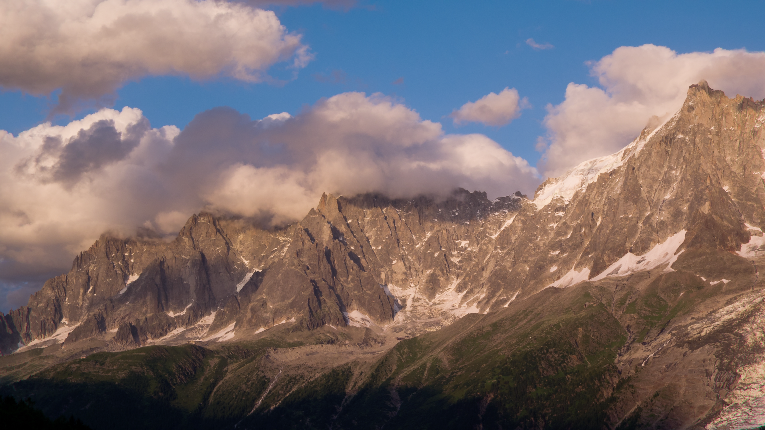 Mountains around Mont Blanc, France