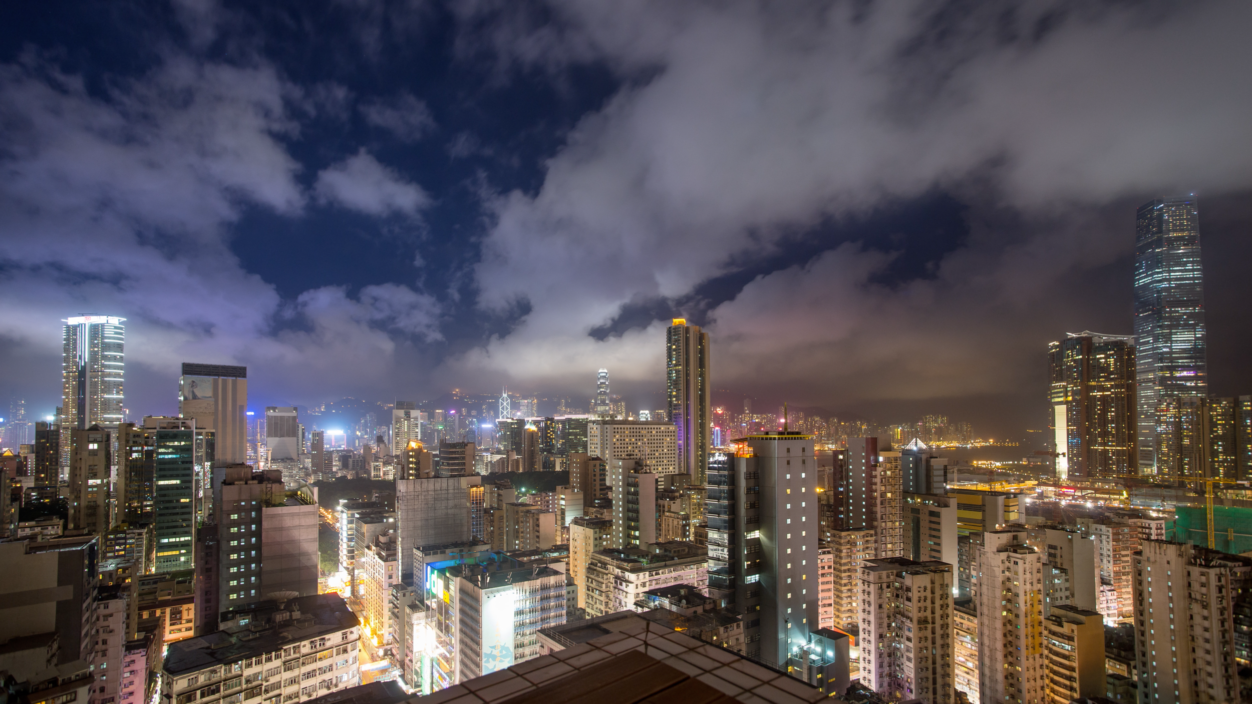 Hong Kong at night