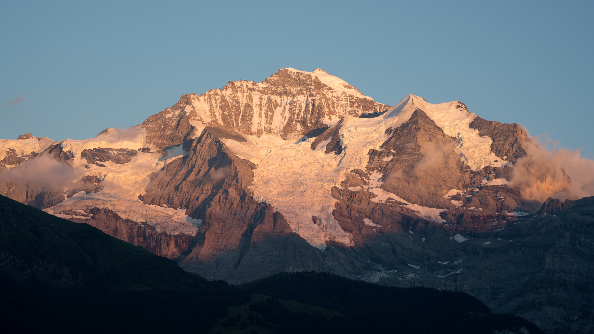 Sunset at Lauterbrunen mountains, Switzerland