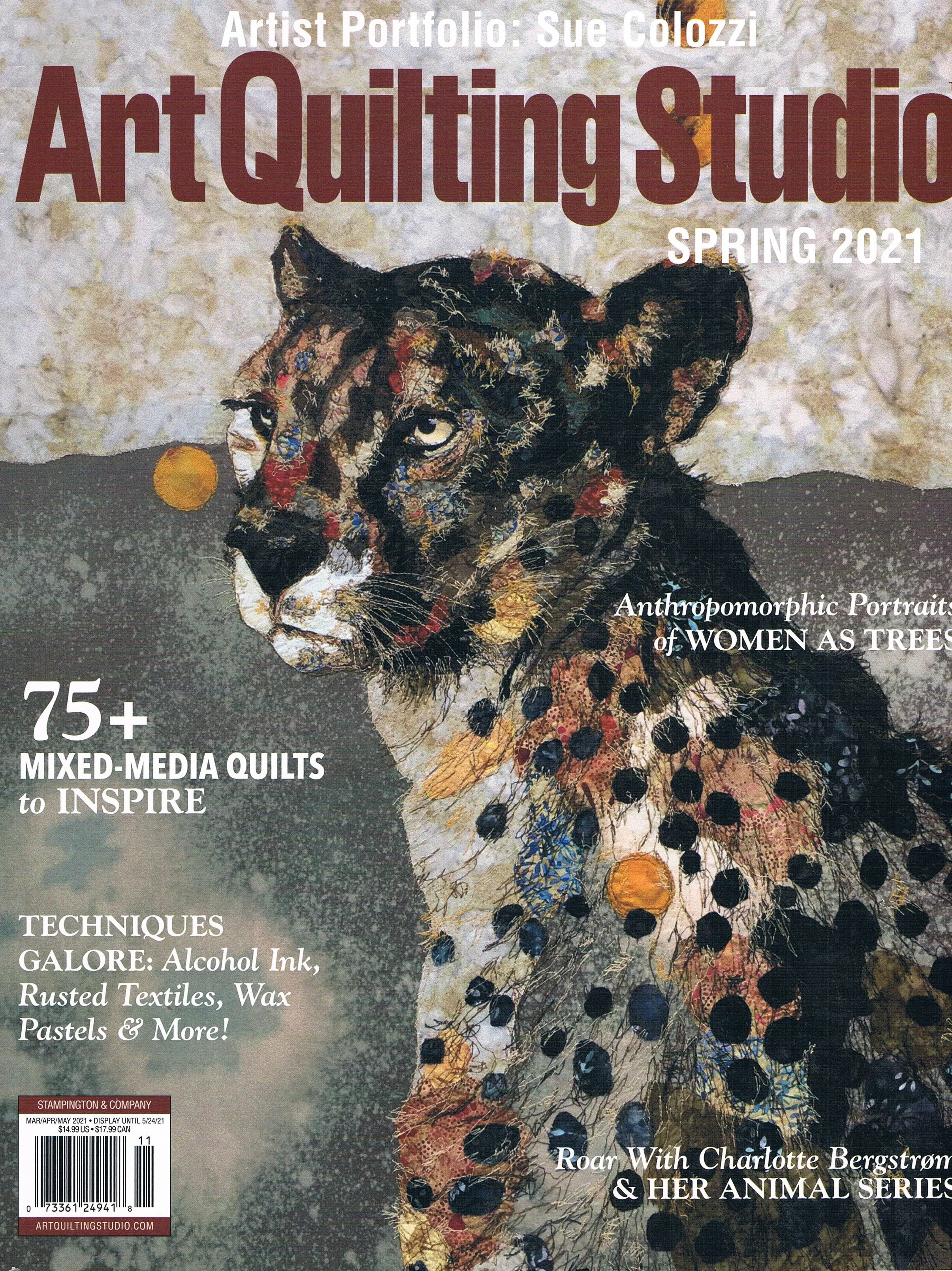 W wiosennym Art Quilting Studio Spring 2021 opublikowano mój artykuł na temat szycia pracy "Bolesławiec".