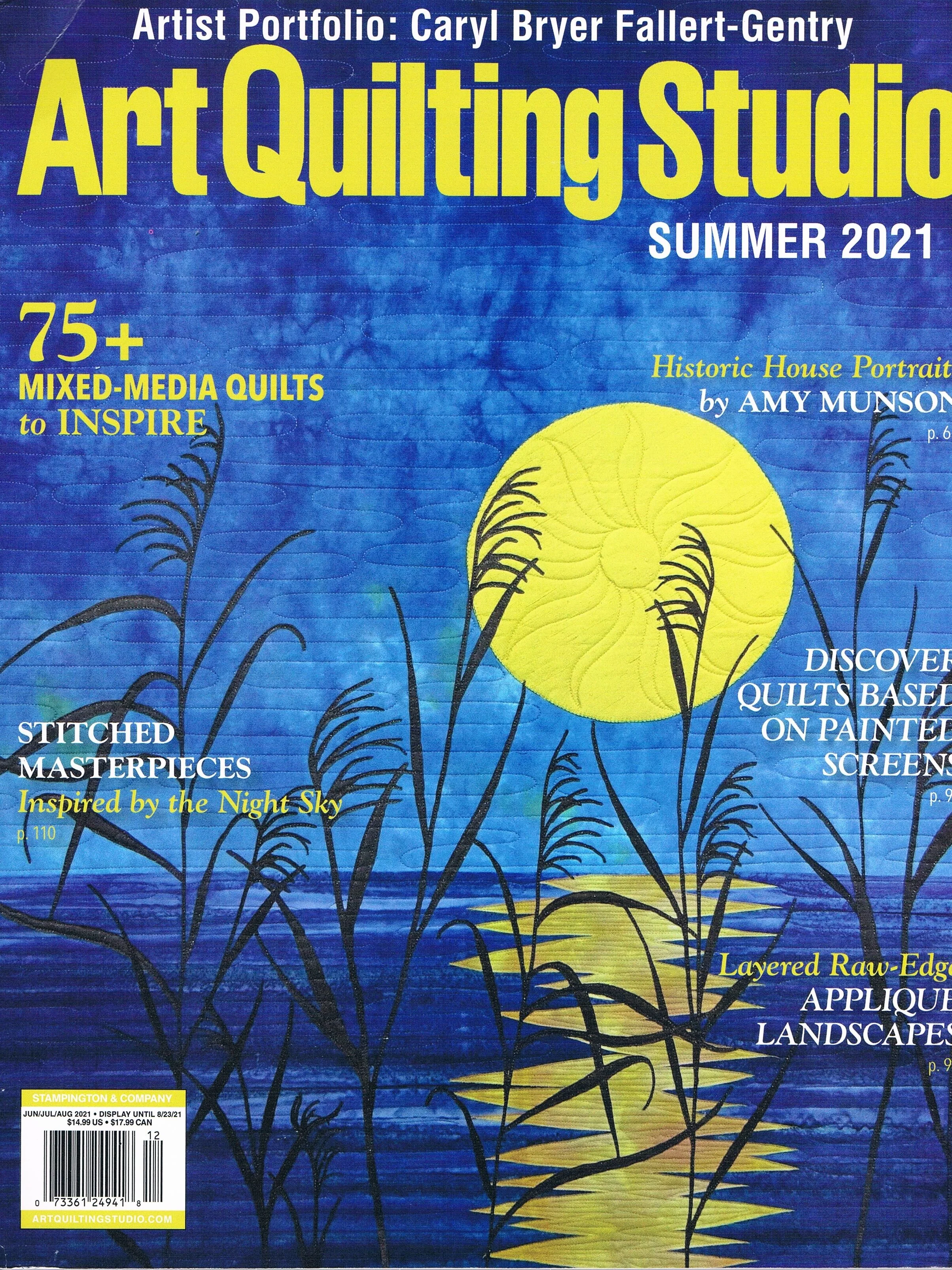 W letnim Art Quilting Studio Summer 2021 został opublikowany mój artykuł na temat szycia pracy "Beksiński".