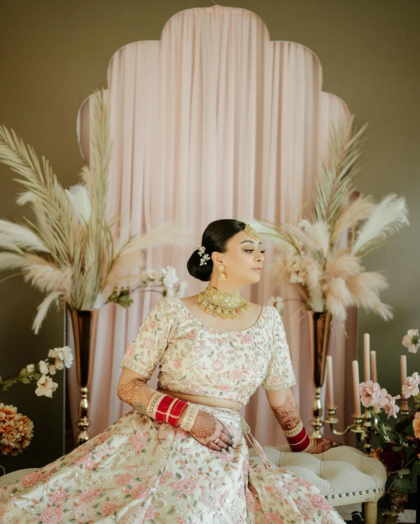 @komal.sandhu14 &amp; @jsandhu8 

Photos and Video: @brochstudios
Hair : @hairbysana.e 
Makeup: @vanityboxbeautysalon 
Decor : @gold_decorations_edmonton 
Henna : @elegance_henna_by_simi 
Jewelry : @
Outfit : @

Booking open for 2025 &amp; 26
www.bro