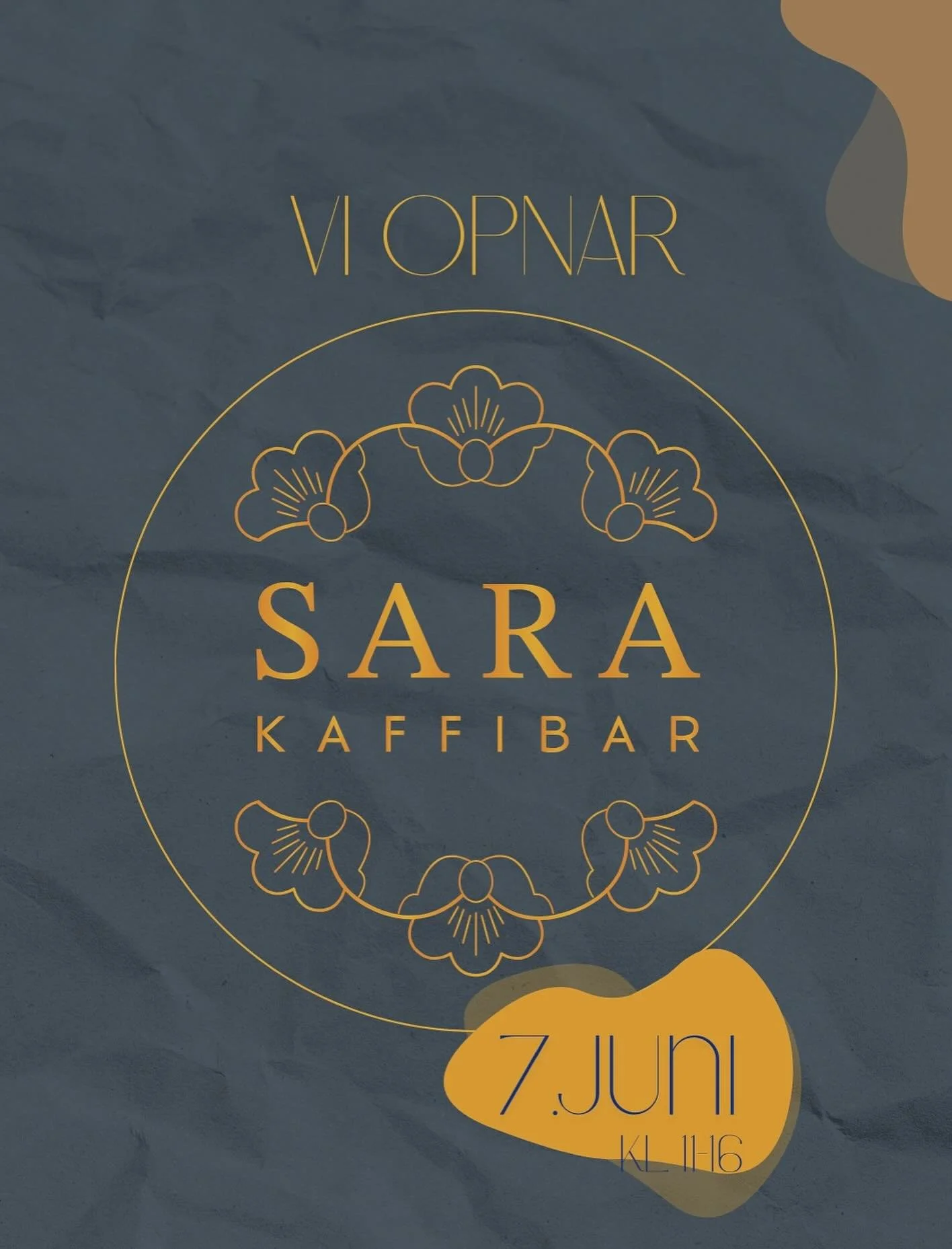 Sara Kaffibar opnar 7. juni kl. 11-16🌟

Kaffibaren ligg ved Kandalselva og kjem til &aring; vere open kvar laurdag og s&oslash;ndag heile sumaren 11-16. 
All mat vi serverer er heimelaga og ein kan f&aring; kj&oslash;pt seg lunsj, diverse bakevarer,