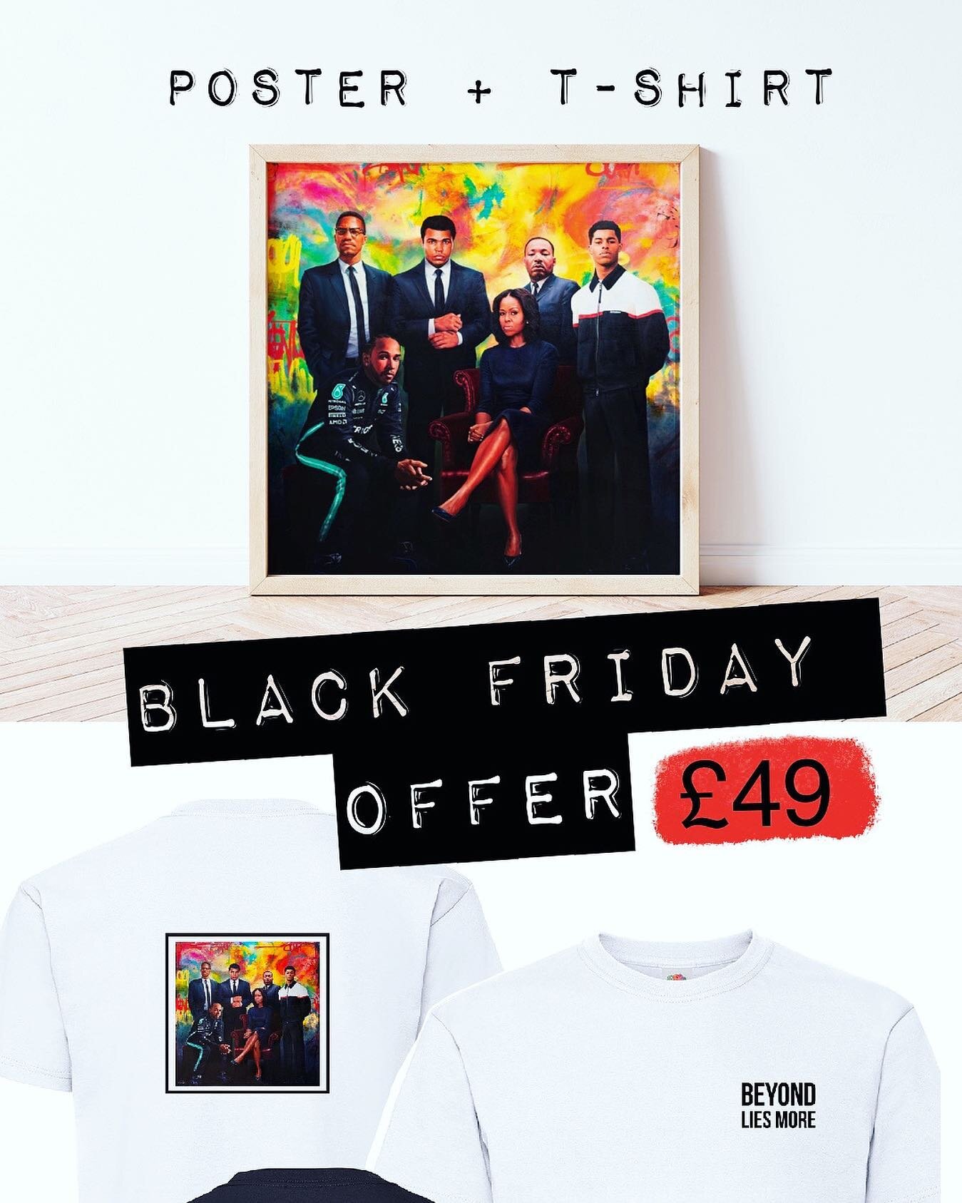 You will no doubt be inundated with Black Friday offers by now but just in case you don&rsquo;t see our stories, here&rsquo;s a post to share our Black Friday/Cyber Monday offer: Beyond Lies More Poster and Tee bundle.
20% of sales will still go to c