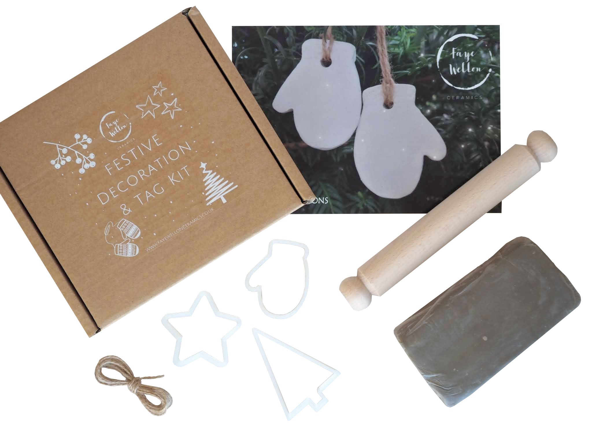 Numérico Hora exhaustivo Christmas decoration & tag making pottery kit — Faye Wellon Ceramics