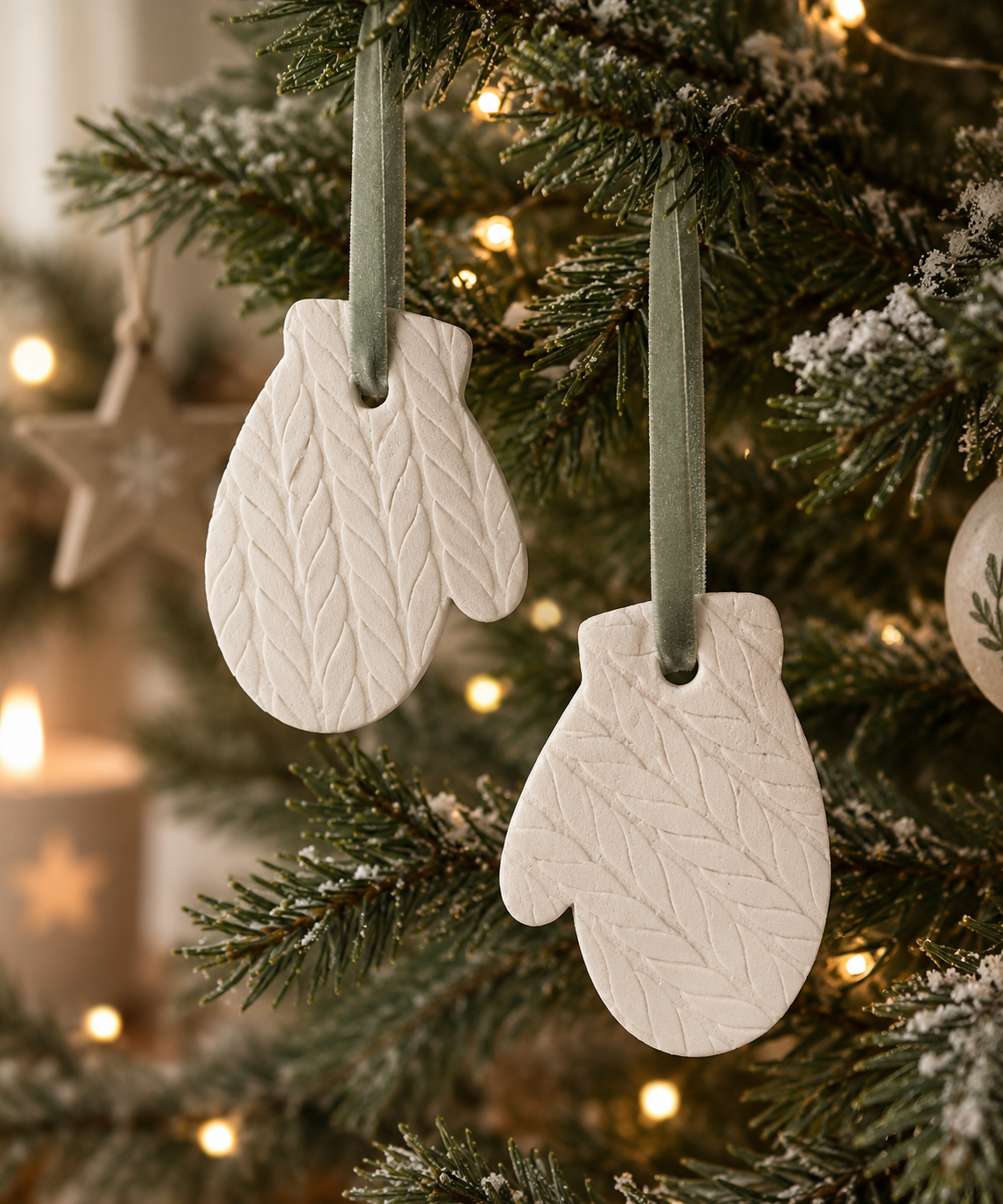 Knitted Mittens Tree Decoration