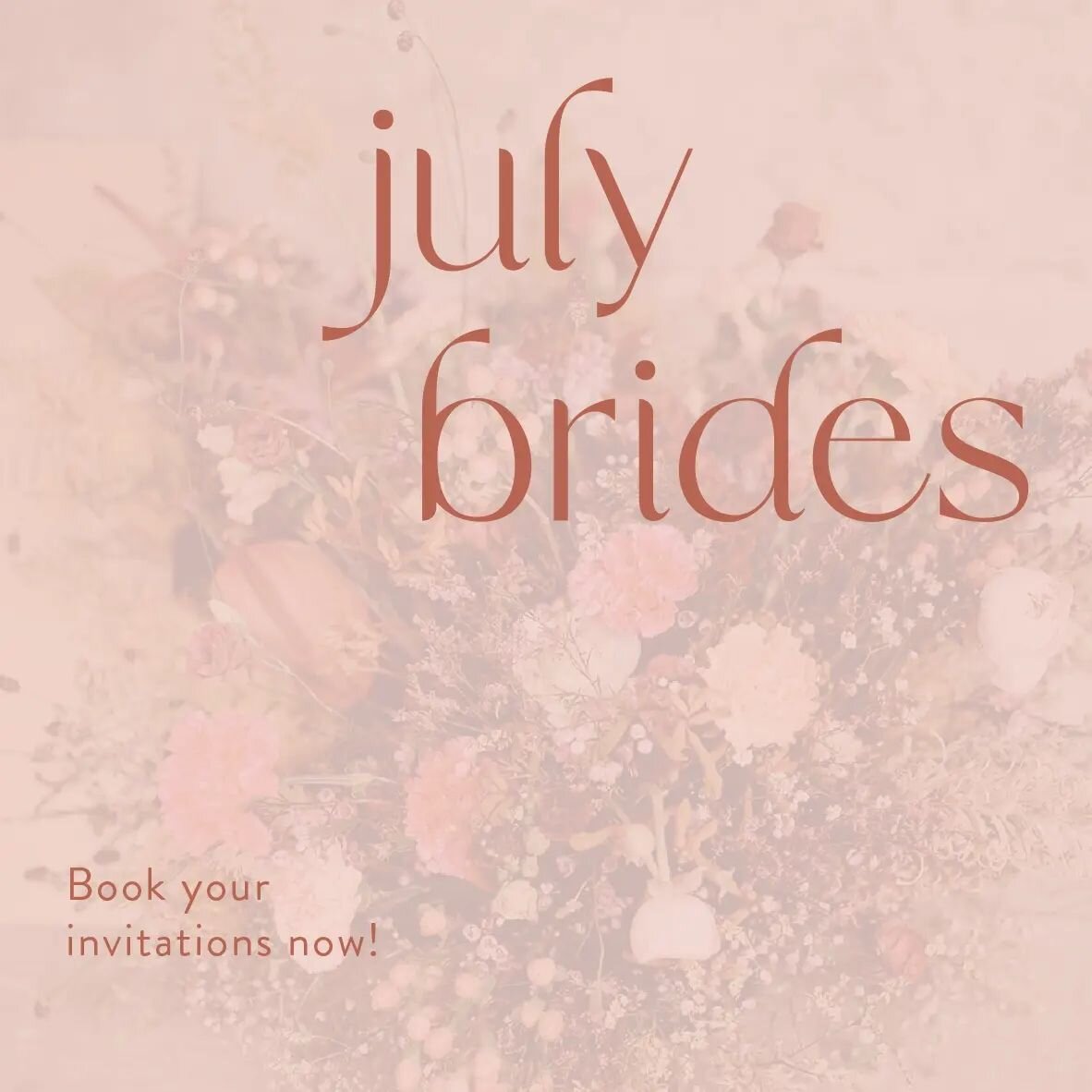 Just off a call earlier with a lovely July bride who asked me if she was late booking her stationery...just in time was my answer! I thought it might be wise to post a studio schedule update, as things are getting full around here. Wedding season is 