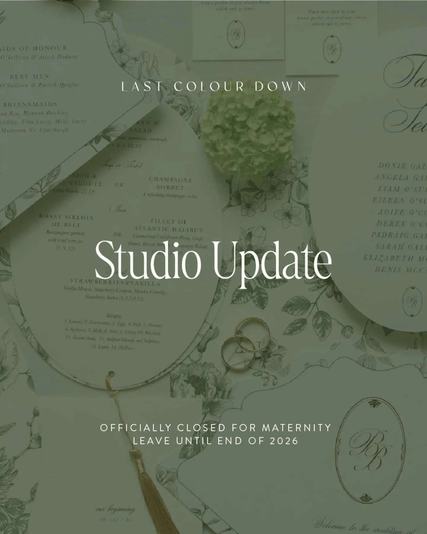 As I officially clock out for 2025 this week, and begin my maternity leave, I wanted to share a studio update for the near future. It was an incredibly busy year here at Last Colour Down, and I&rsquo;m SO ready to rest for a short while before baby n