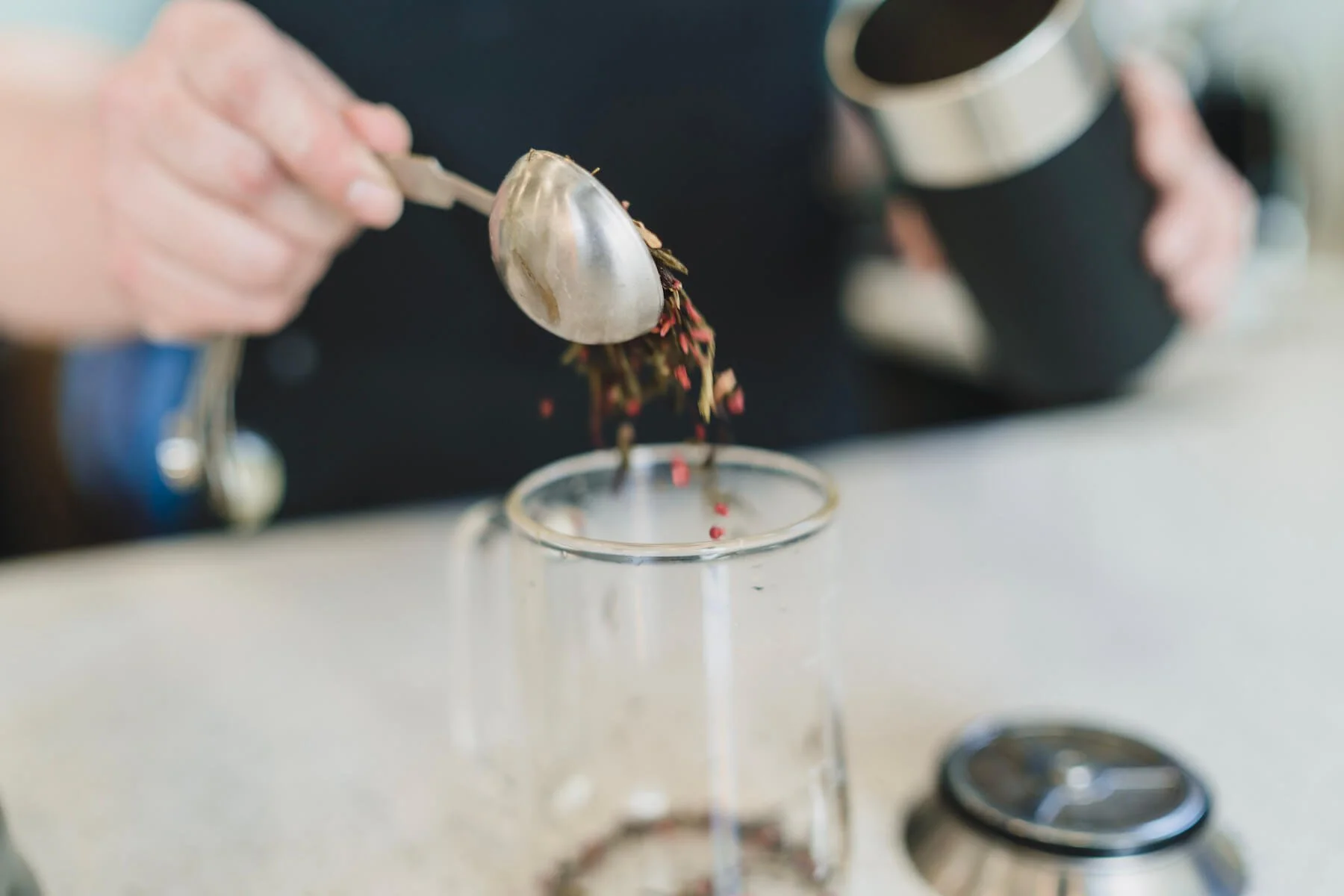 barista preparing drink - coffee shop in seymour in.jpg