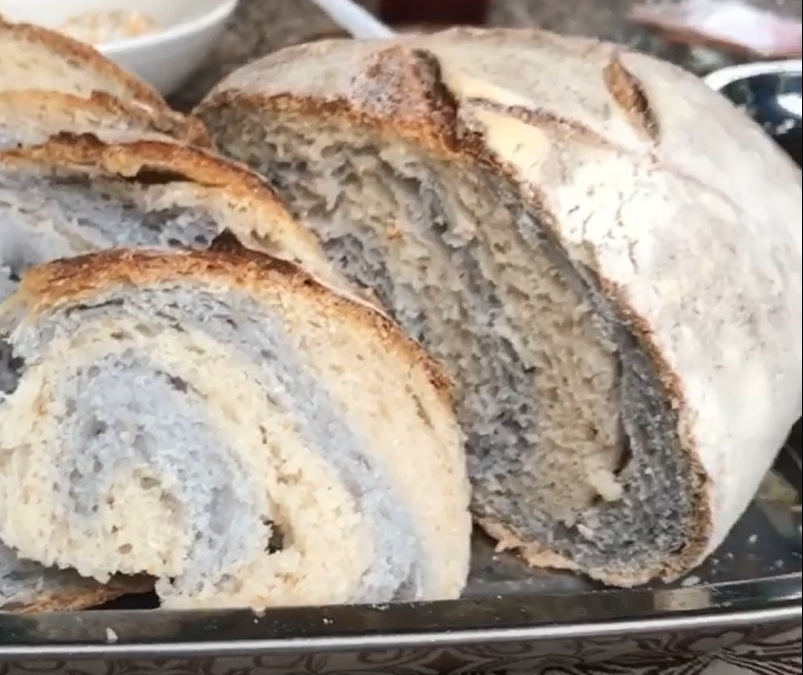 Taro Butterfly Pea Sourdough Habitat Collective