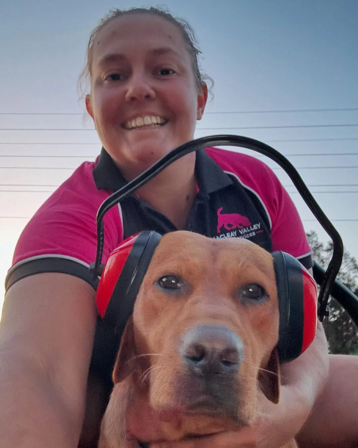Robin helping with the mowing, true MVP 🥰