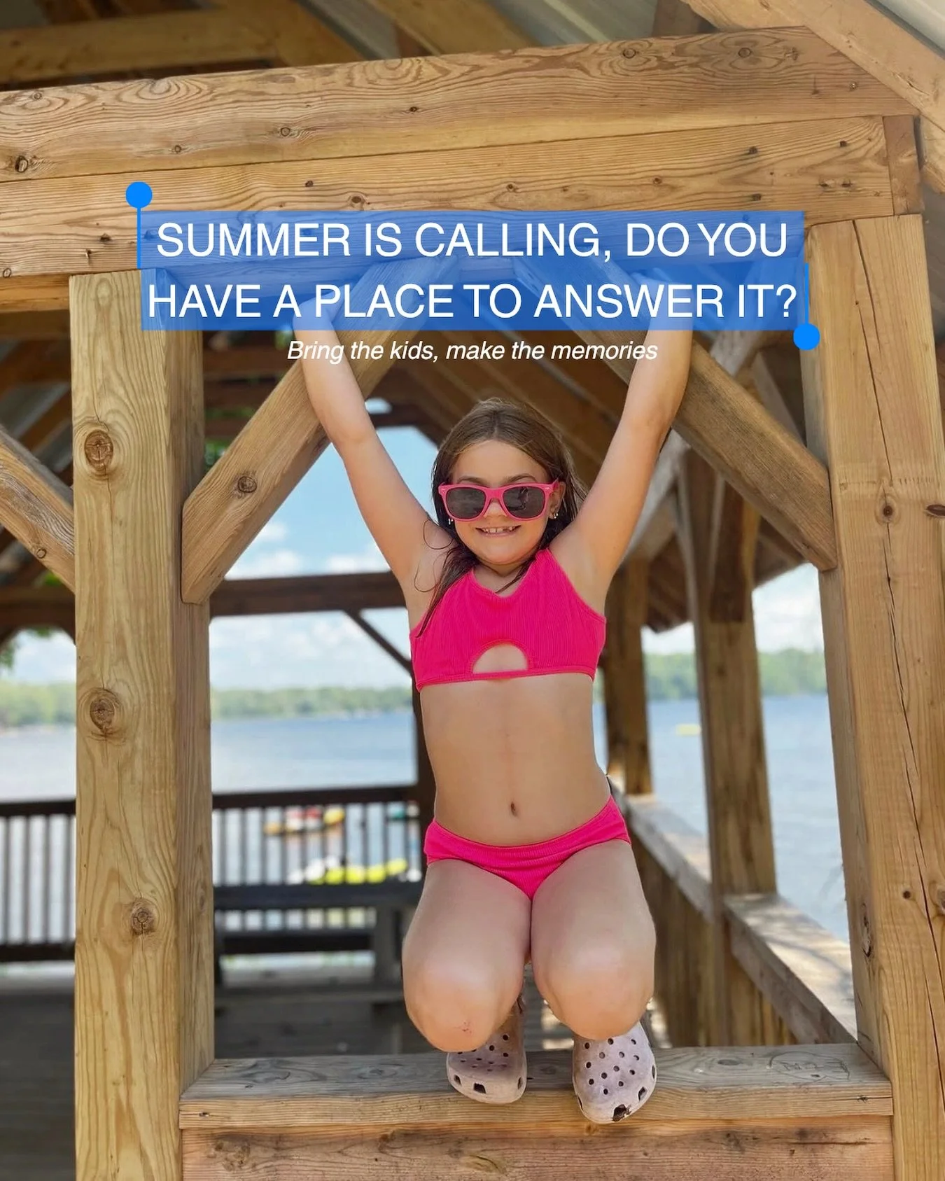Happiness is just a ✨ phone call ✨away&hellip; 
Get in touch BEFORE the season is here! Become a seasonal with us and maximize your weekends and time with your family at the lake!