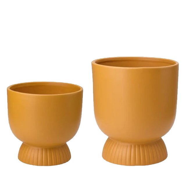 Stylish Matte Yellow Planter