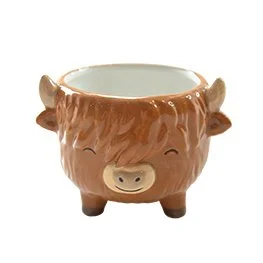 Highland Cow Mini Planter