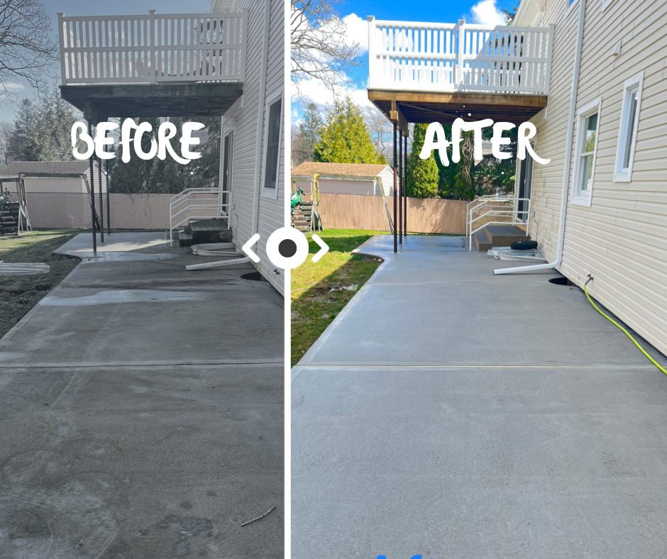 Concrete Patio Pressure Washing