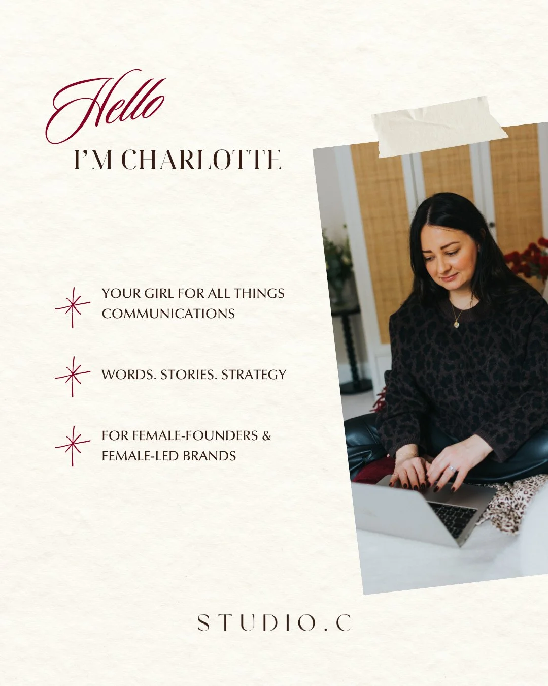 A little reintro 🤎⁠
⁠
There's been a few new faces over here and I've been crap on social as of late, so let me fill you in...⁠
⁠
✨️ I&rsquo;ve spent the last decade in the world of communications, supporting (mostly) women with all things words, st