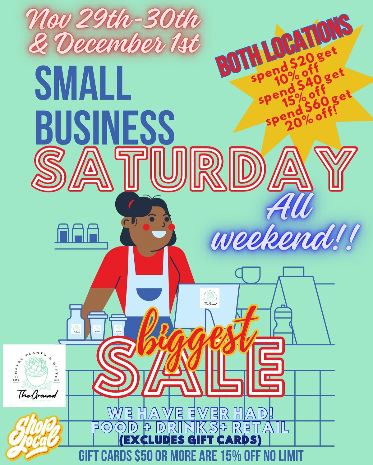 🍂 Thanksgiving &amp; Weekend Sale Alert! 🍂

This Thanksgiving, we&rsquo;re open until 1:00 PM at both locations, so come by and kick off your holiday weekend with us! Then, join us Friday through Sunday for our biggest sale of the year AND the laun