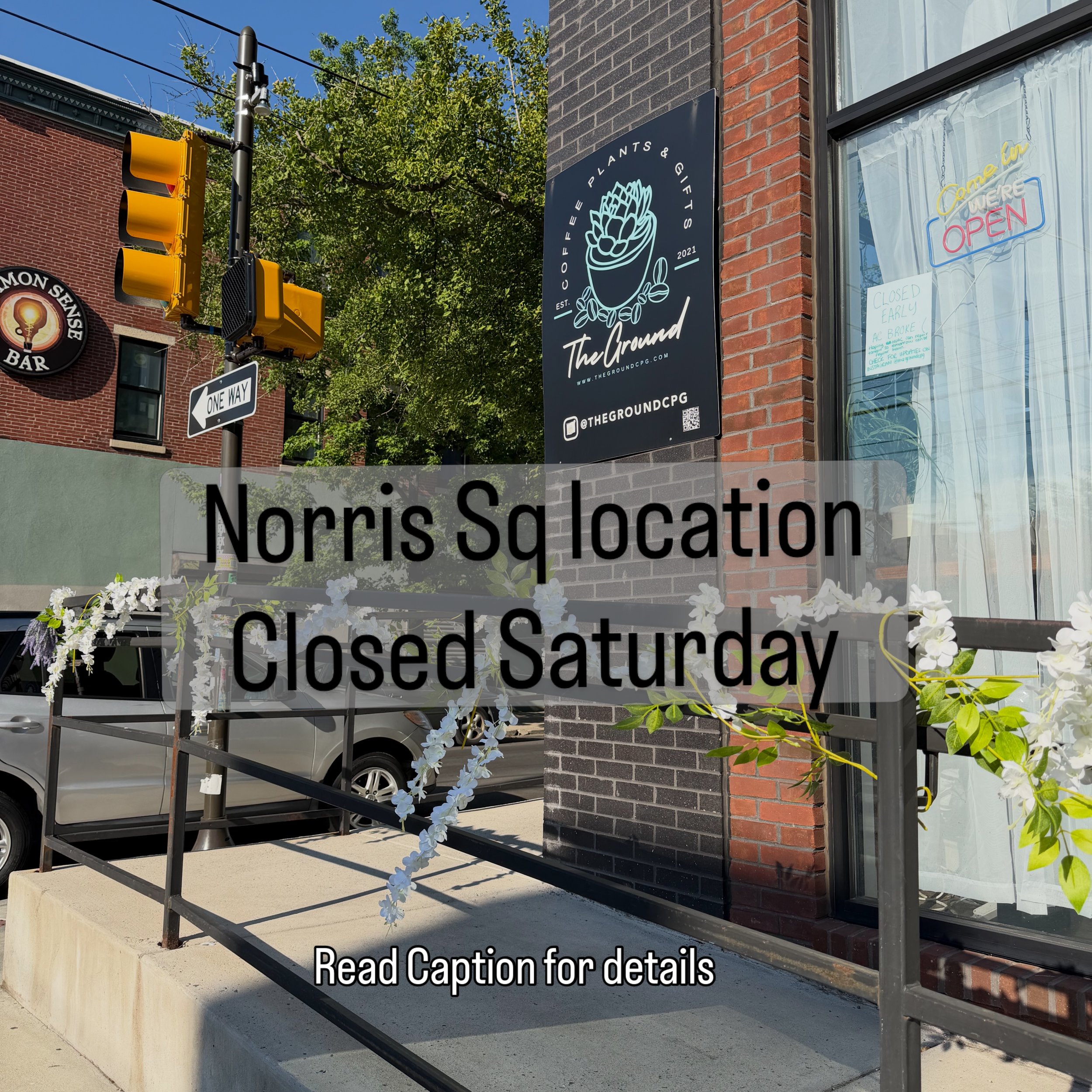 Our Norris sq location will be closed today, Saturday while we wait on HVAC repair. We will continue to keep you updated here and in our stories. 

We apologize for the inconvenience to our Fishtown, Olde Kensington, and Norris Square friends. 

Plea