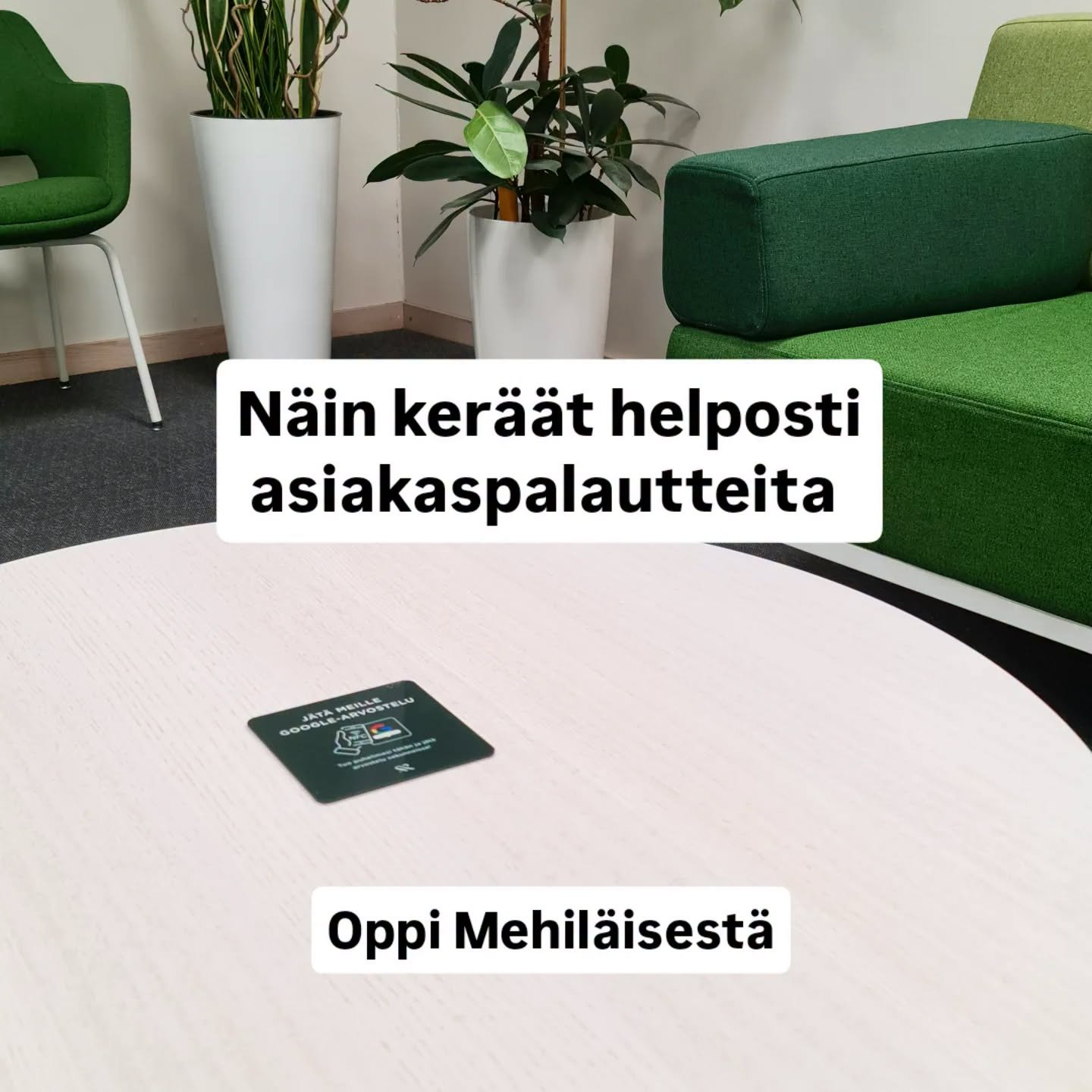Bongasin Mehil&auml;isen vastaanotossa t&auml;llaisen uuden tavan ker&auml;t&auml; asiakaspalautteita. T&auml;m&auml; sopii my&ouml;s suoraan apteekkeihin! 😊

#asiakaskokemus #asiakaspalvelu #asiakaspalaute @mehilainenoy