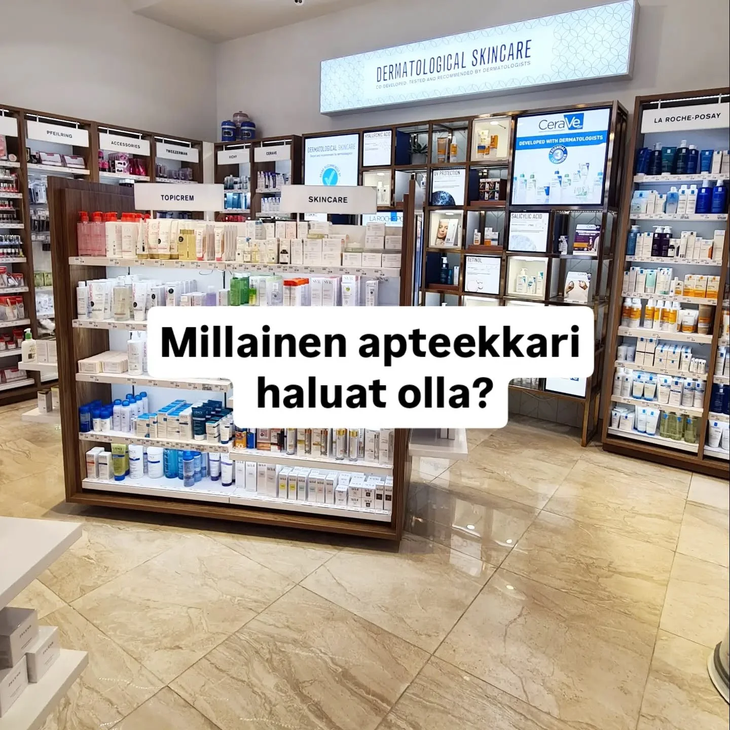Millainen apteekkari haluat olla? 
T&auml;m&auml;n kysymyksen &auml;&auml;relle palaan yh&auml; keskusteluissa apteekkareiden kanssa.

Moni tavoittelee enemm&auml;n kuin hyv&auml;&auml; myynti&auml; tai tehokkaampaa arkea.

Moni haluaa kasvaa apteekk