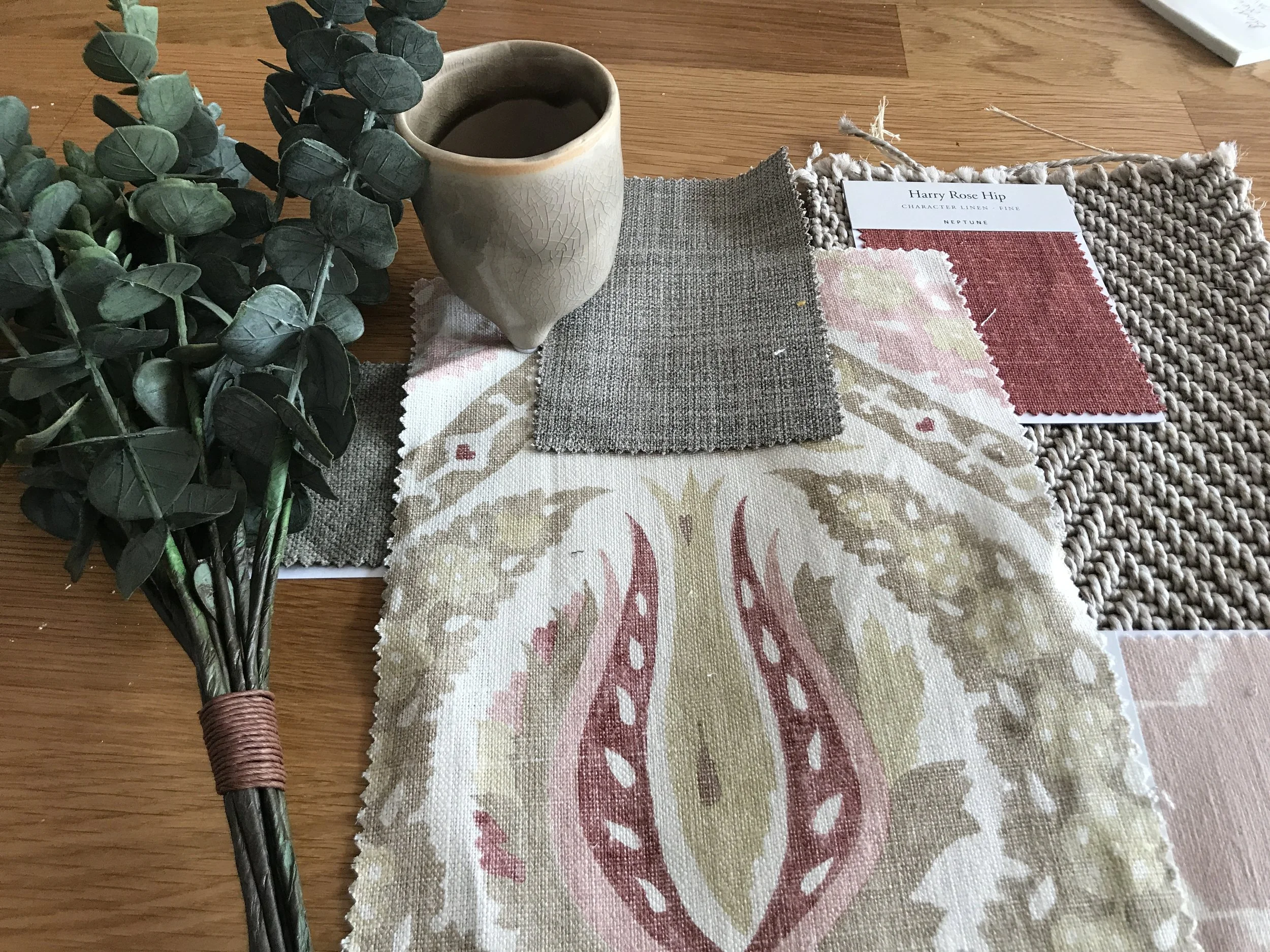 We agreed a colour / pattern/ texture scheme