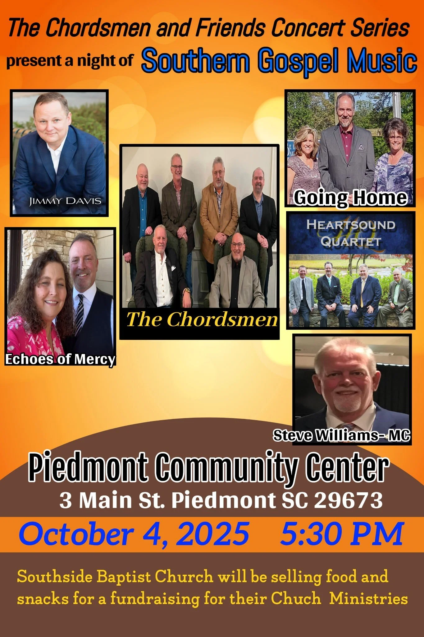 The Chordsmen Present A Night Of Southern Gospel Music