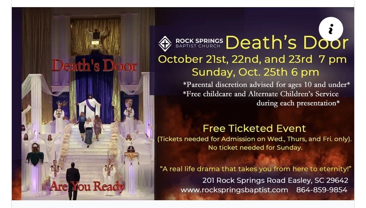 Death's Door at Rock Springs Baptist Church