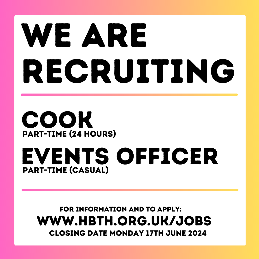 We are recruiting: Cook and Events Officer