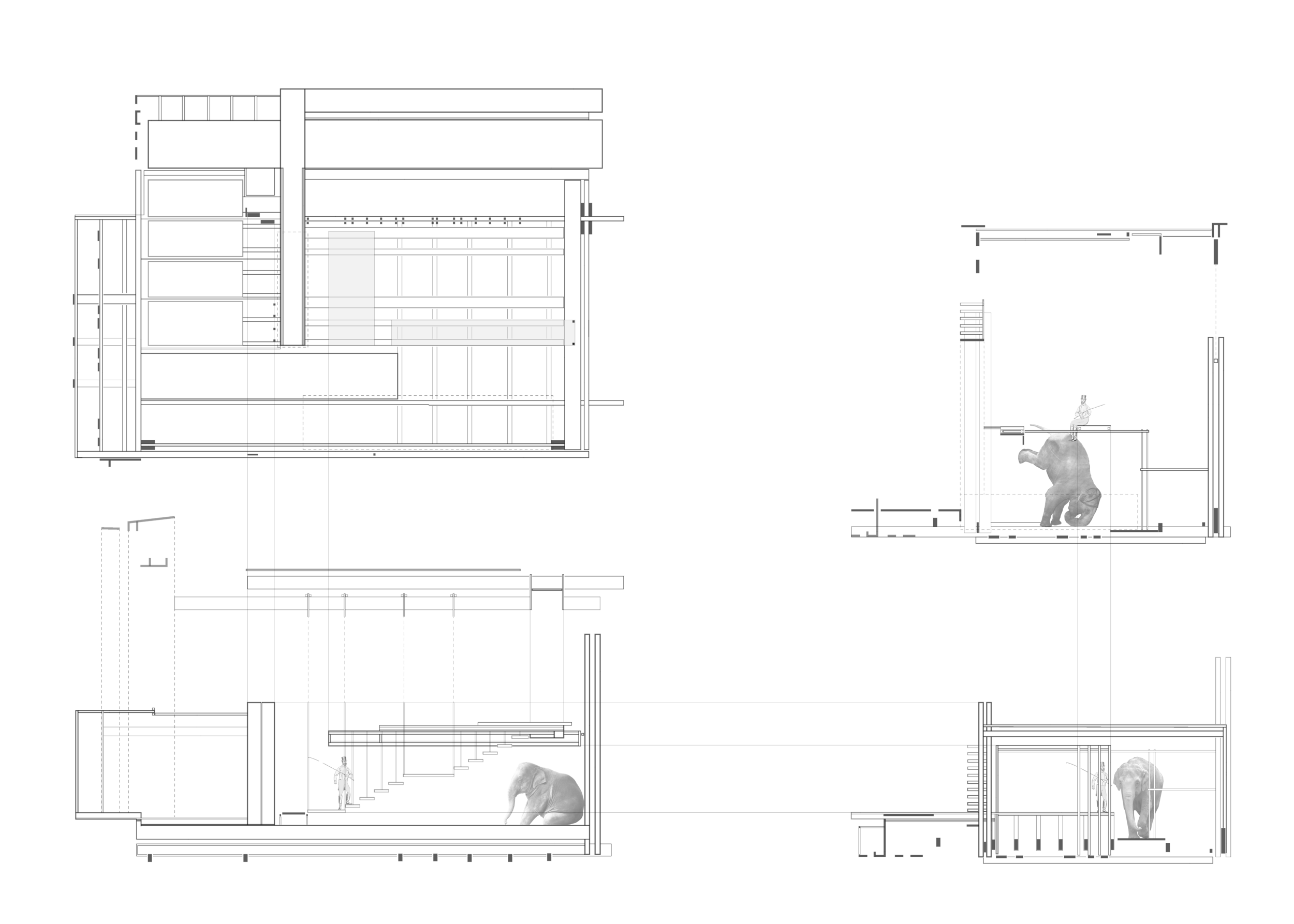 plan, sections