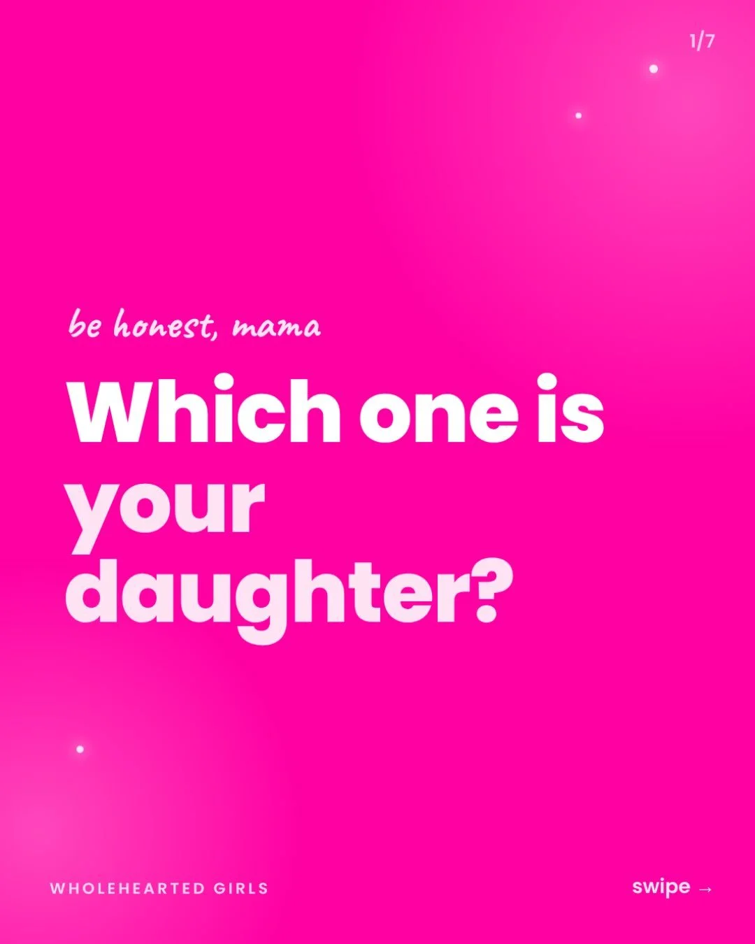 I have three daughters and they&rsquo;re all three of these. 

Different girls, different struggles, and what works for one backfires with another.

That&rsquo;s why I built this quiz. 6 questions, 60 seconds, and you&rsquo;ll know exactly what&rsquo