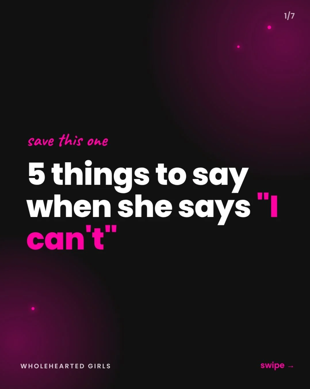 &ldquo;I can&rsquo;t&rdquo; usually means &ldquo;I&rsquo;m scared I&rsquo;ll look dumb.&rdquo; Arguing with her doesn&rsquo;t work. 

Giving her a smaller step does.

Save this one for the next homework meltdown.

Comment BRAVE and I&rsquo;ll send yo