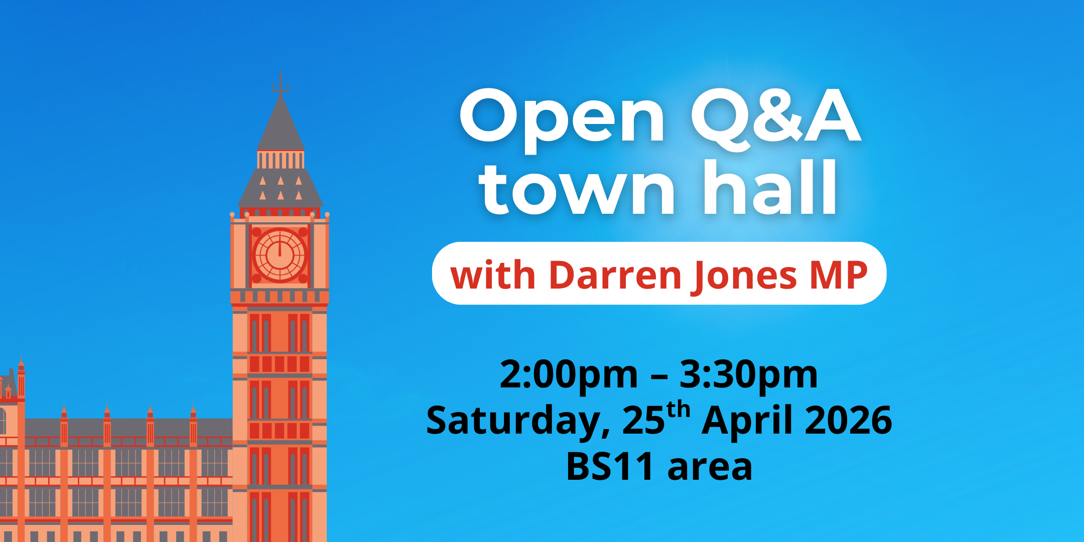 Open Q&amp;A town hall with Darren Jones MP