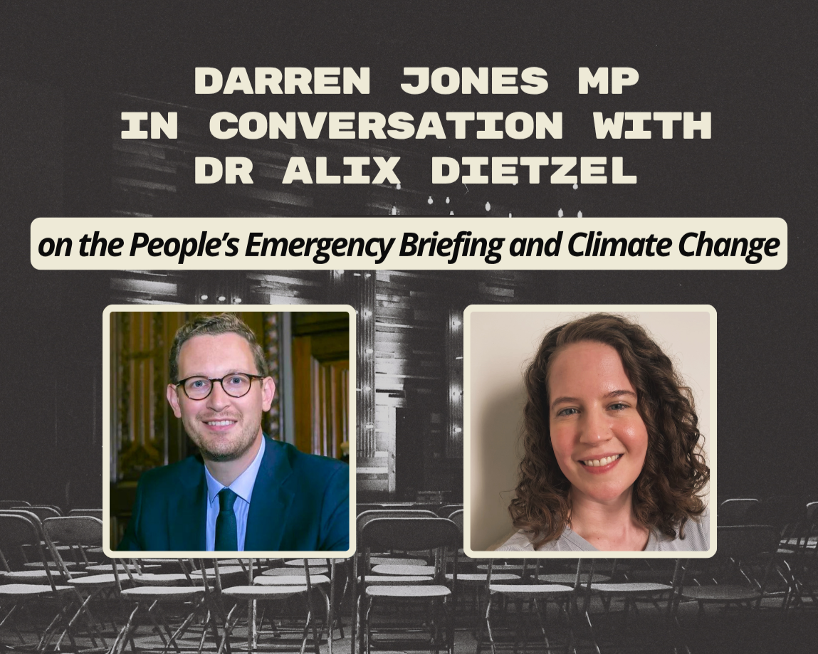 Darren Jones MP in conversation with Dr Alix Dietzel