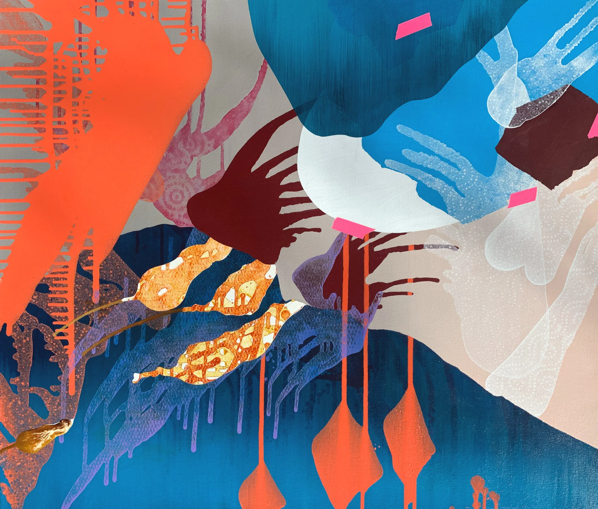 Untitled © 2021 acrylic on canvas 27" x 32"