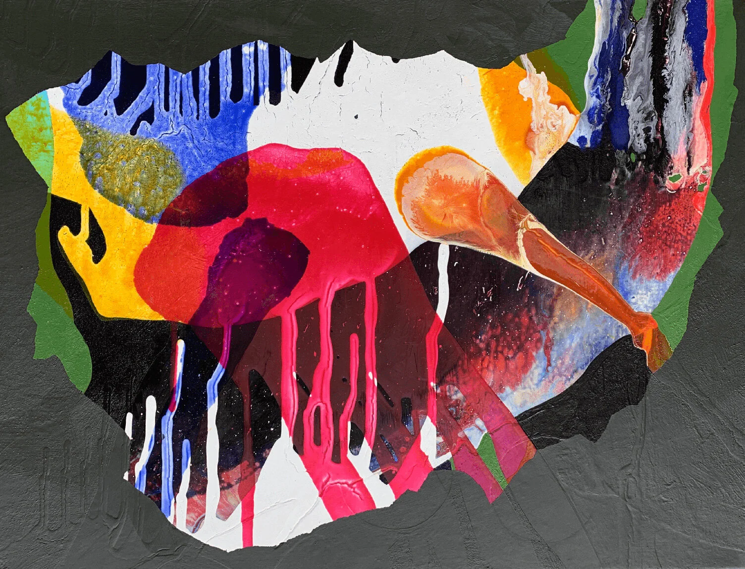 Plague © 2021 acrylic on canvas 18" x 24"