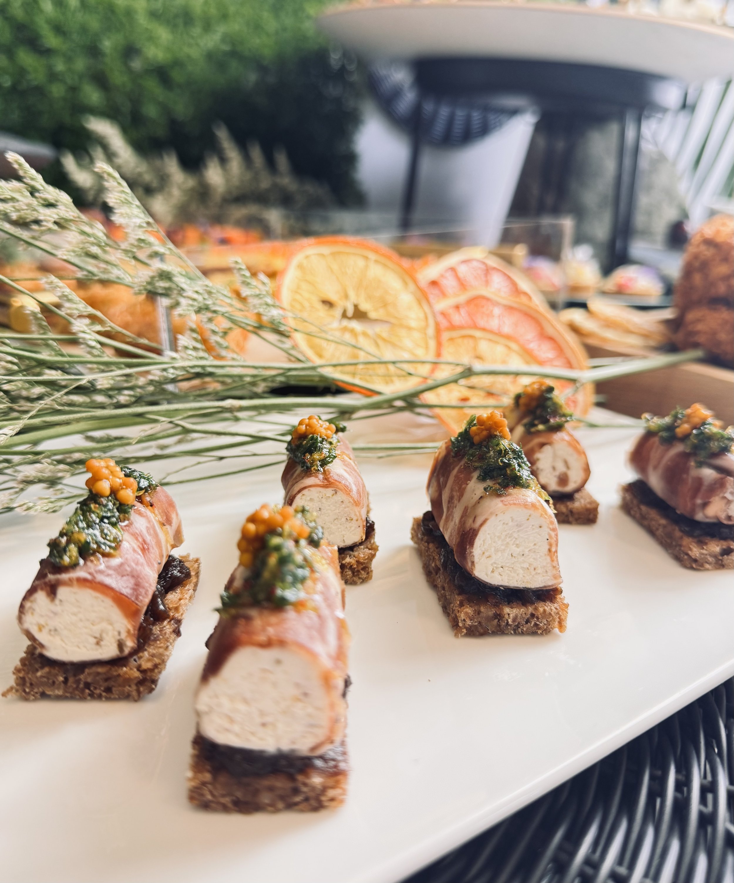 ivoltini de chèvre et boeuf / bouchées cocktail 